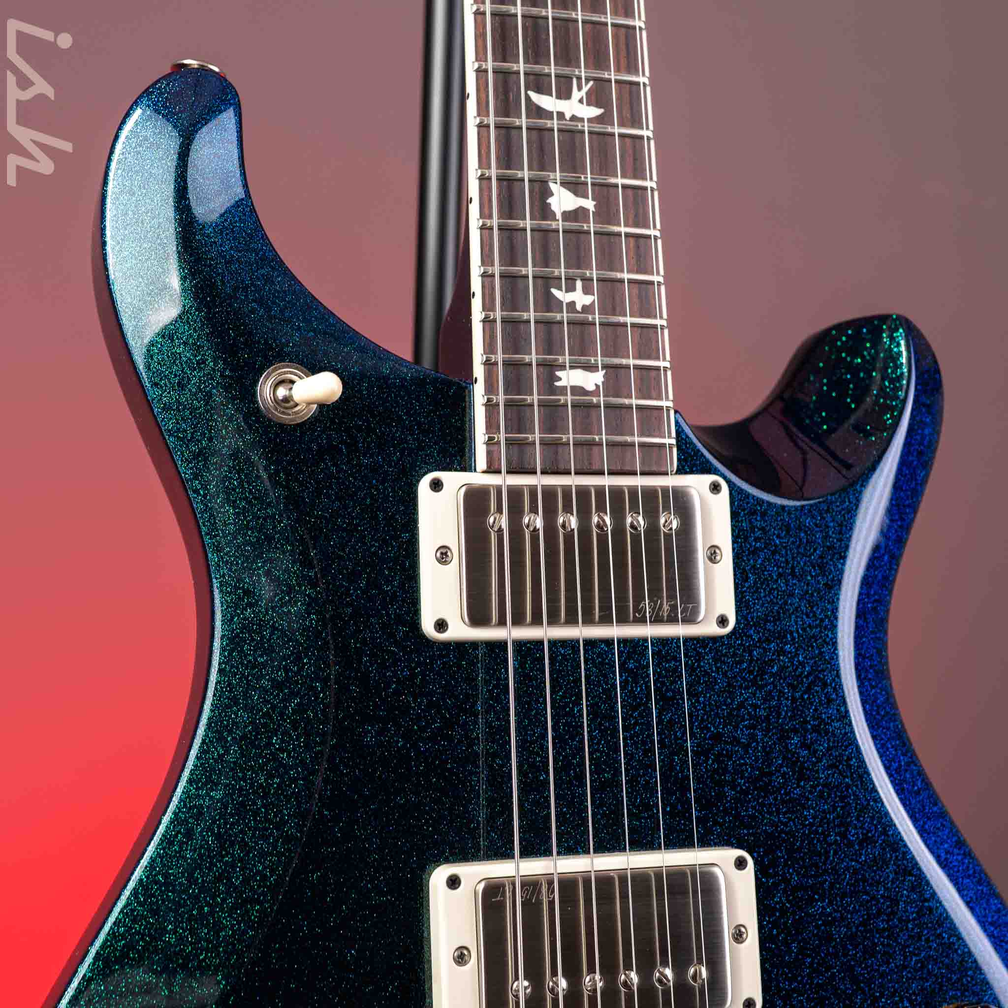 PRS S2 McCarty 594 Green Blue Colorshift Holoflake - Image 4