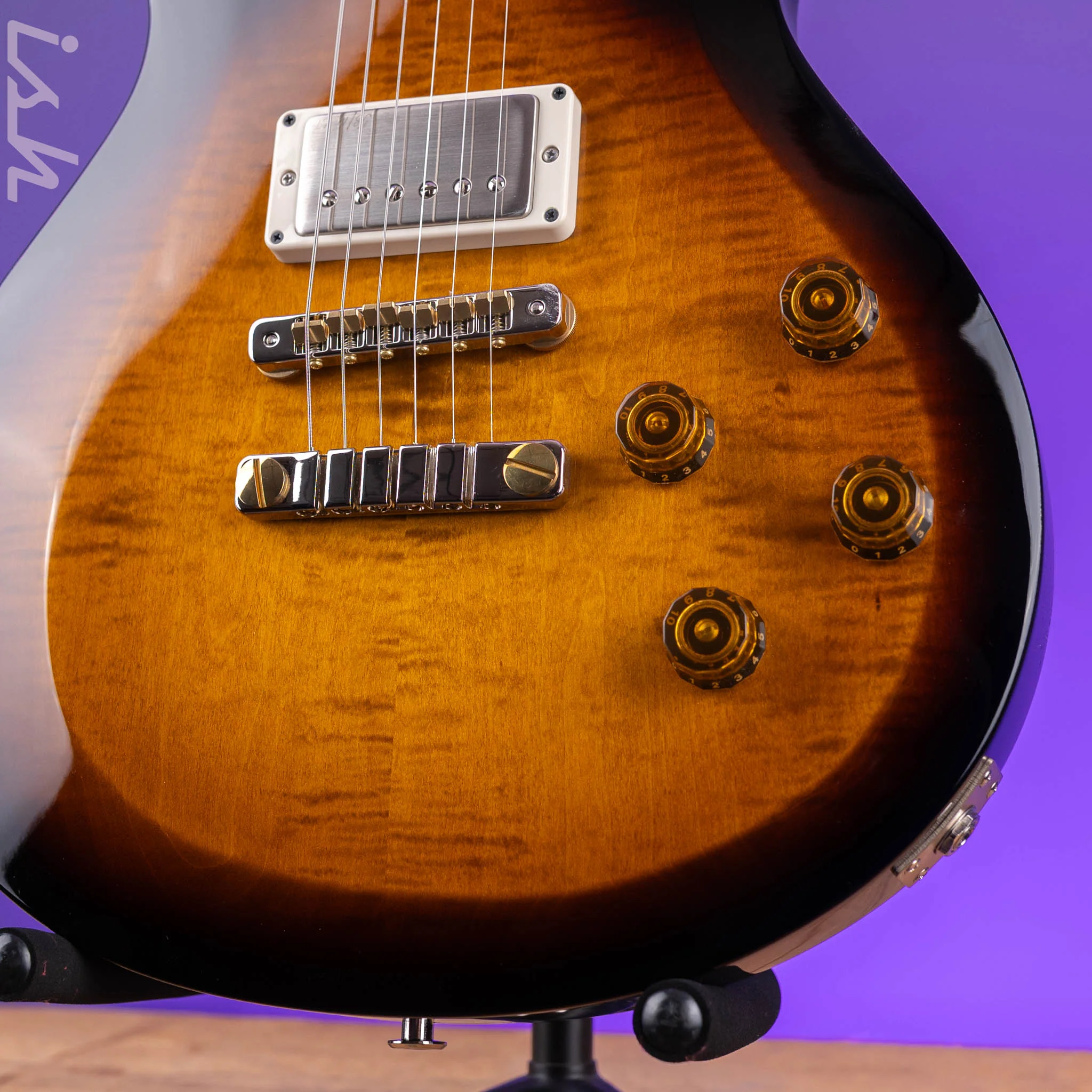 PRS S2 McCarty 594 Singlecut Electric Guitar Black Amber - Image 5