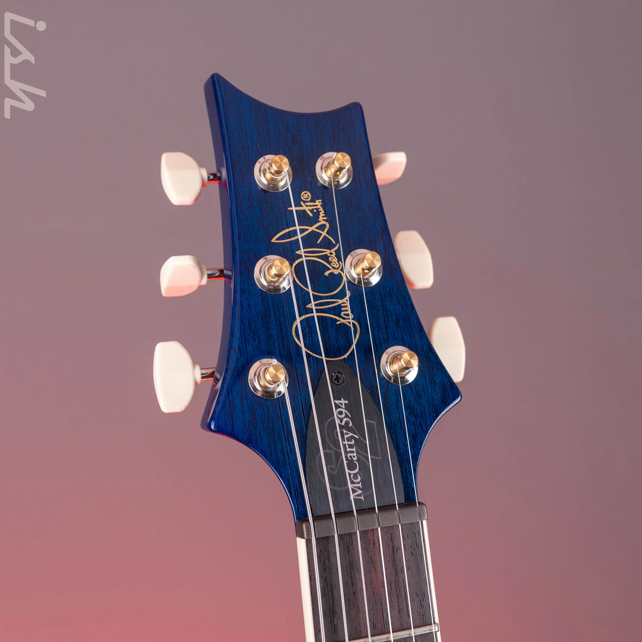 PRS S2 McCarty 594 Singlecut Electric Guitar Faded Gray Black Blue Burst - Image 5