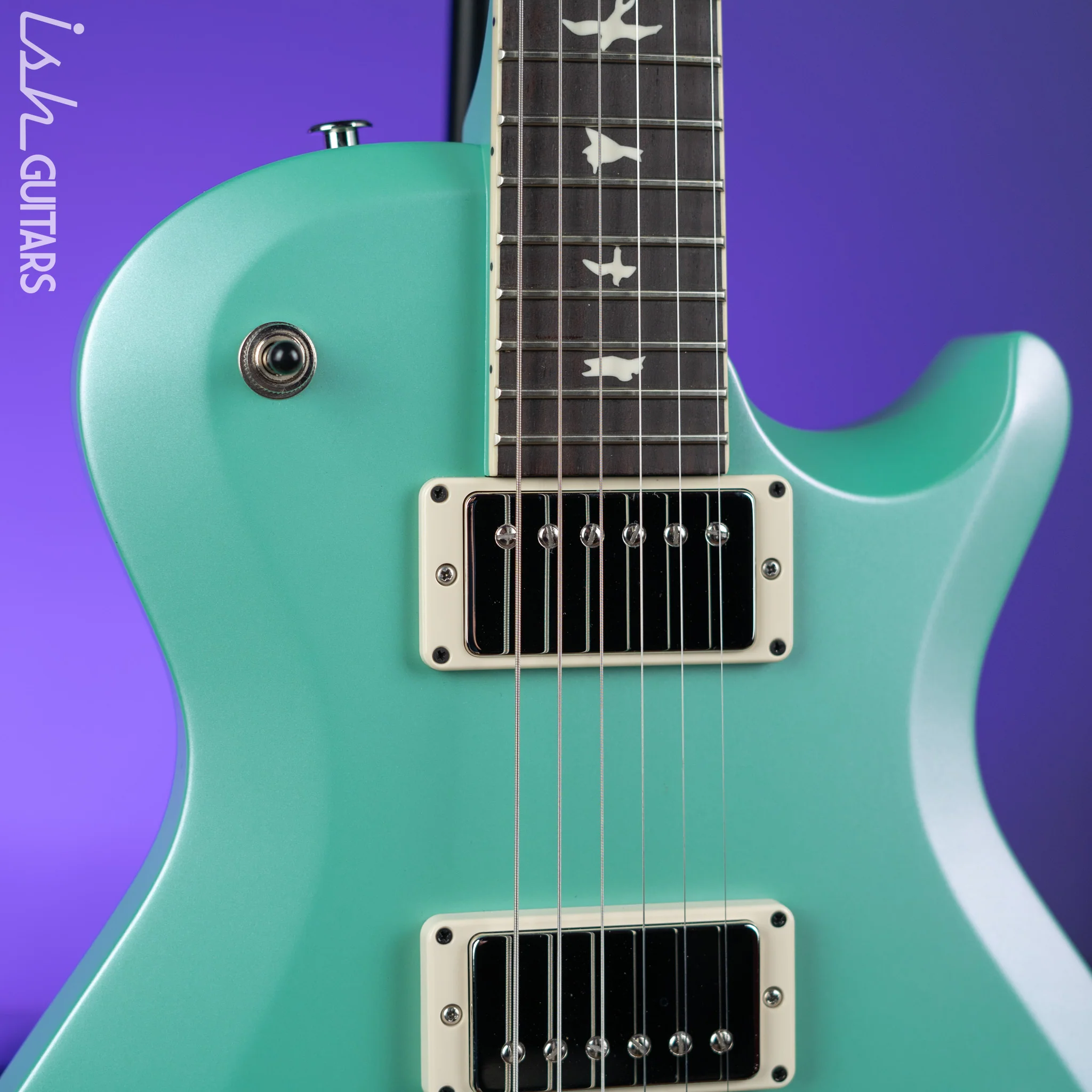 PRS S2 McCarty 594 Singlecut Satin Metallic Seafoam Green - Image 3