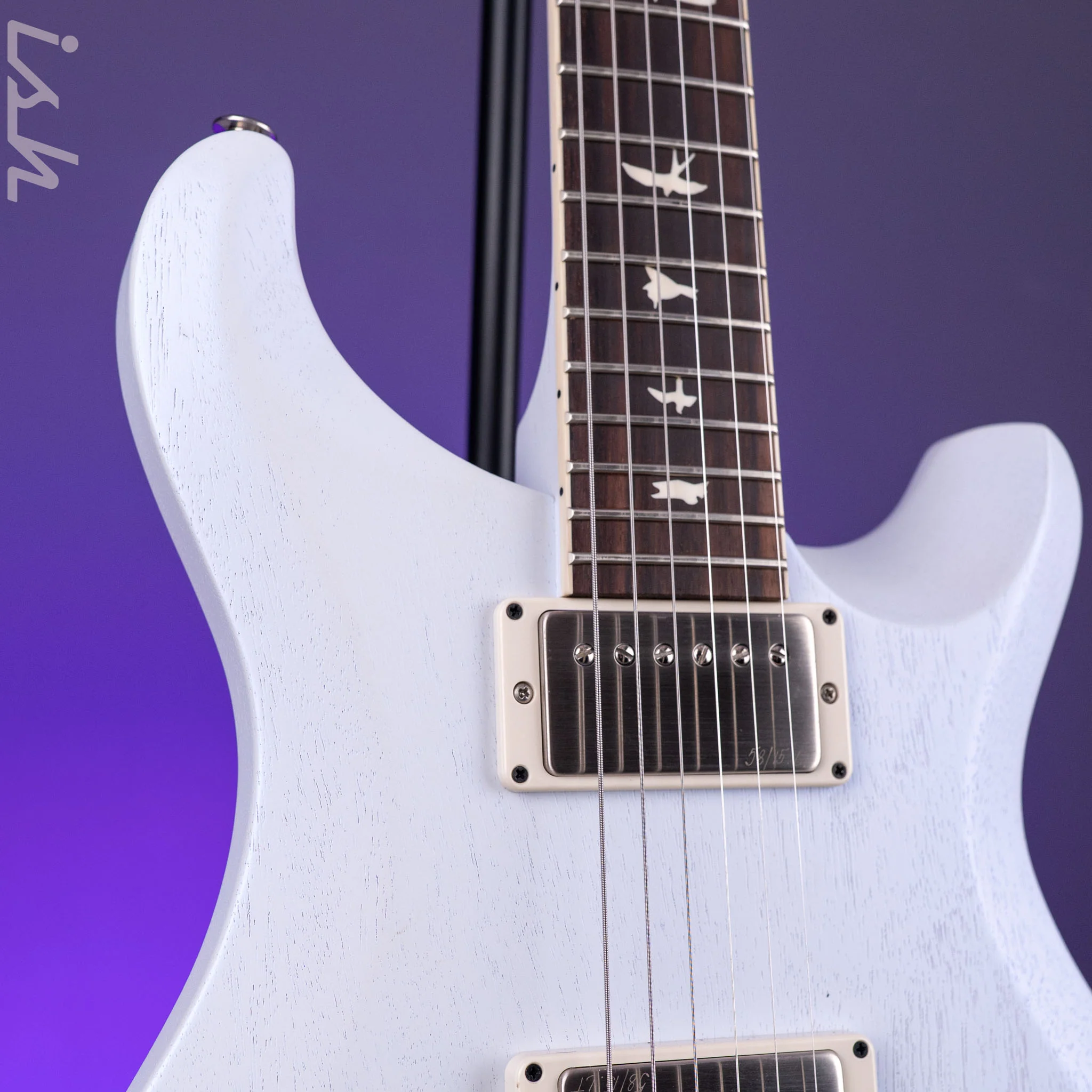 PRS S2 McCarty 594 Thinline Standard Satin Pearl White - Image 4