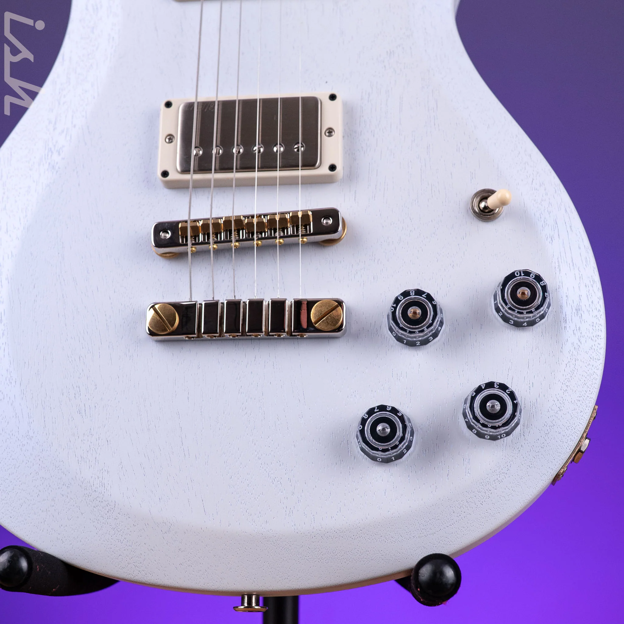 PRS S2 McCarty 594 Thinline Standard Satin Pearl White - Image 5