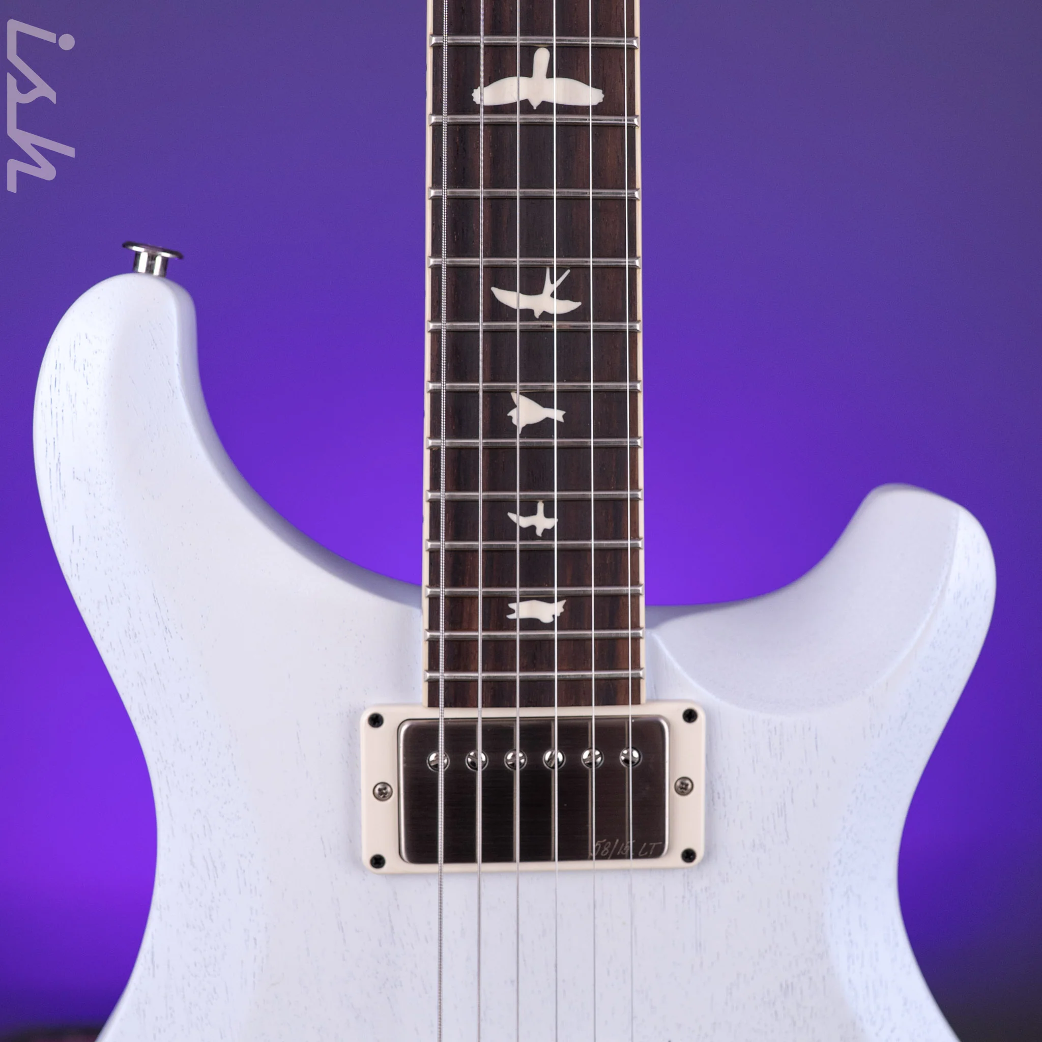 PRS S2 McCarty 594 Thinline Standard Satin Pearl White - Image 6
