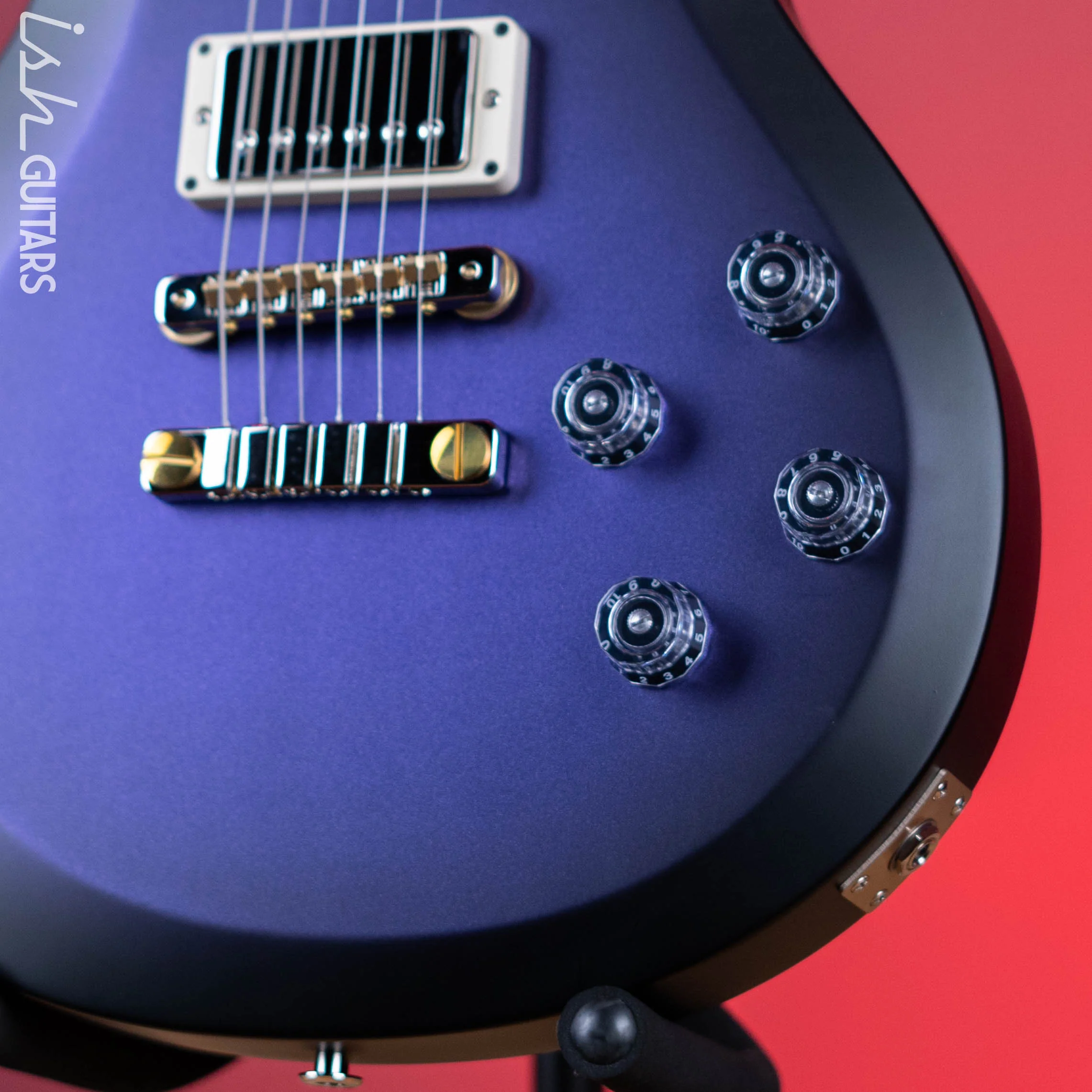 PRS S2 McCarty Singlecut 594 Metallic Purple w/ Black Burst Satin Demo - Image 4