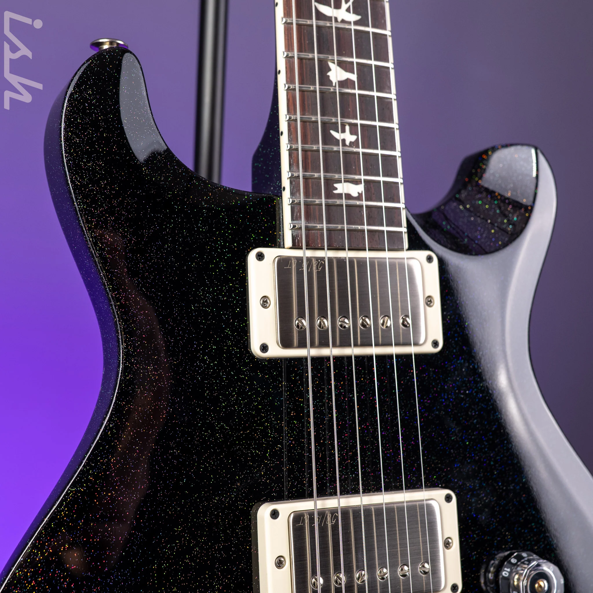 PRS S2 Mira 594 Black Rainbow Holoflake - Image 4
