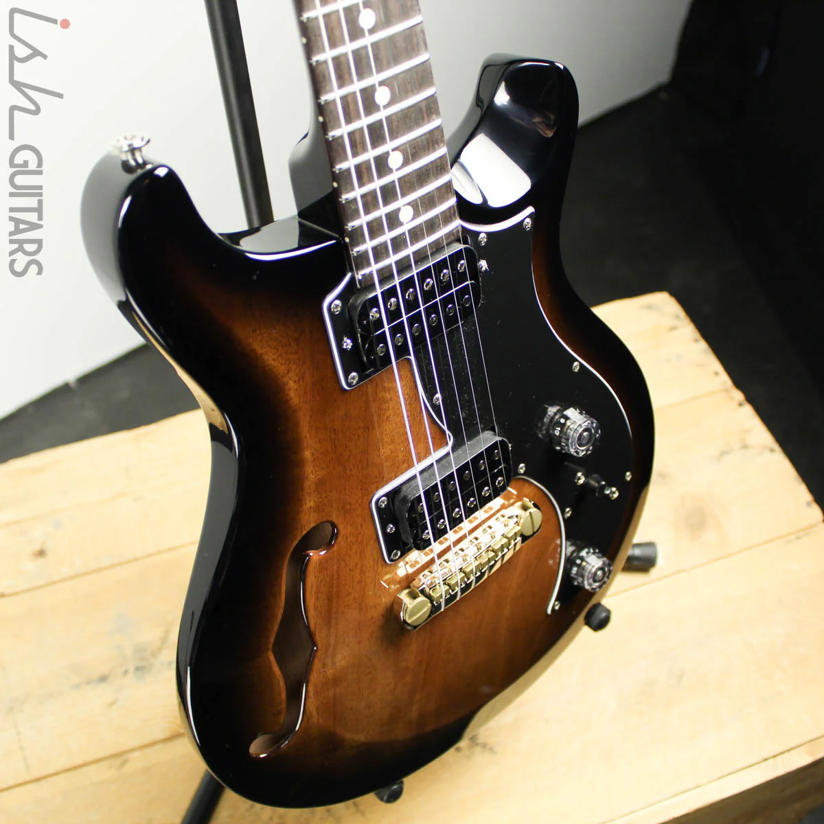 2019 PRS S2 Mira Semi-Hollow Amber Smokeburst - Image 5