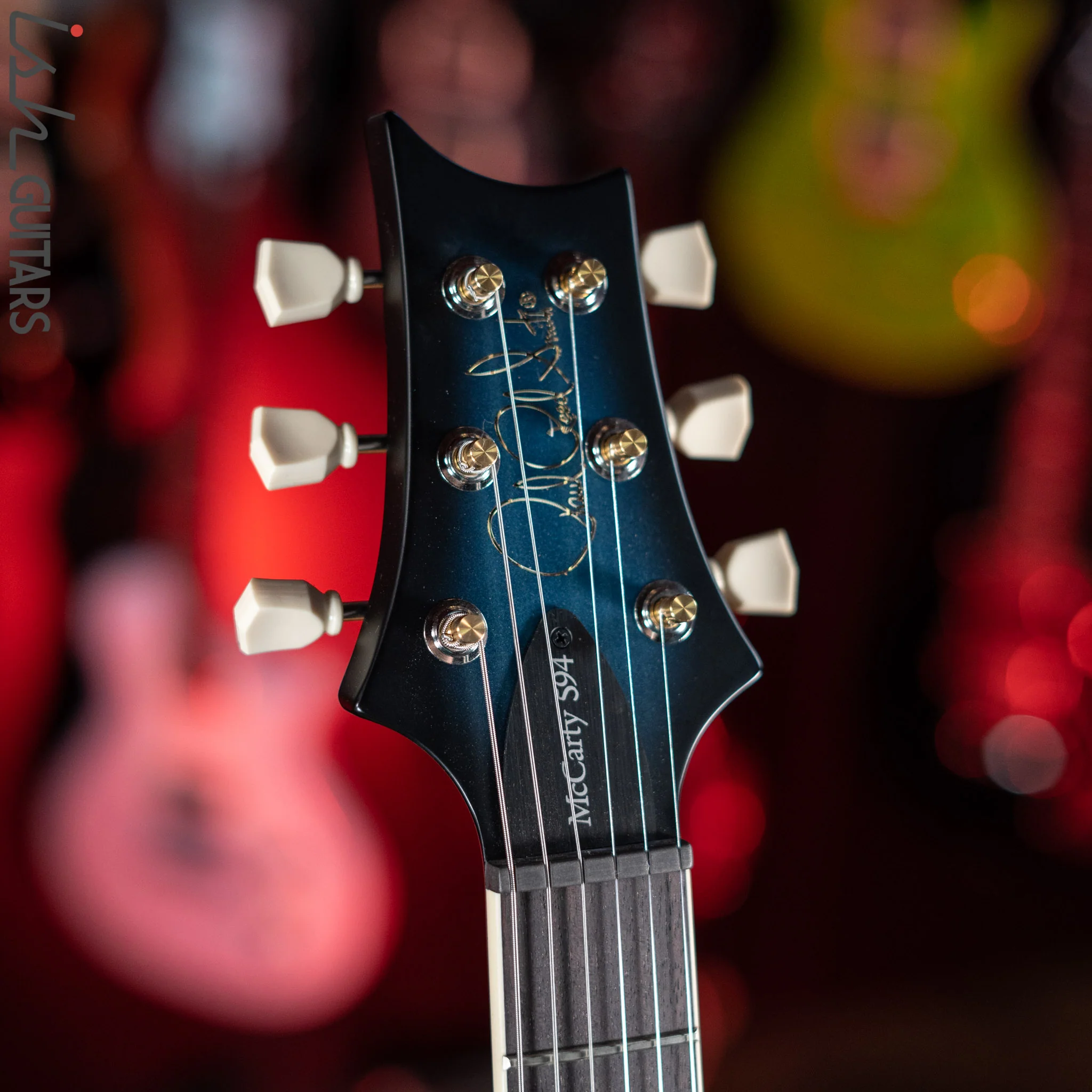 PRS S2 Singlecut McCarty 594 Metallic Blue w/ Black Wrap Burst Satin - Image 6