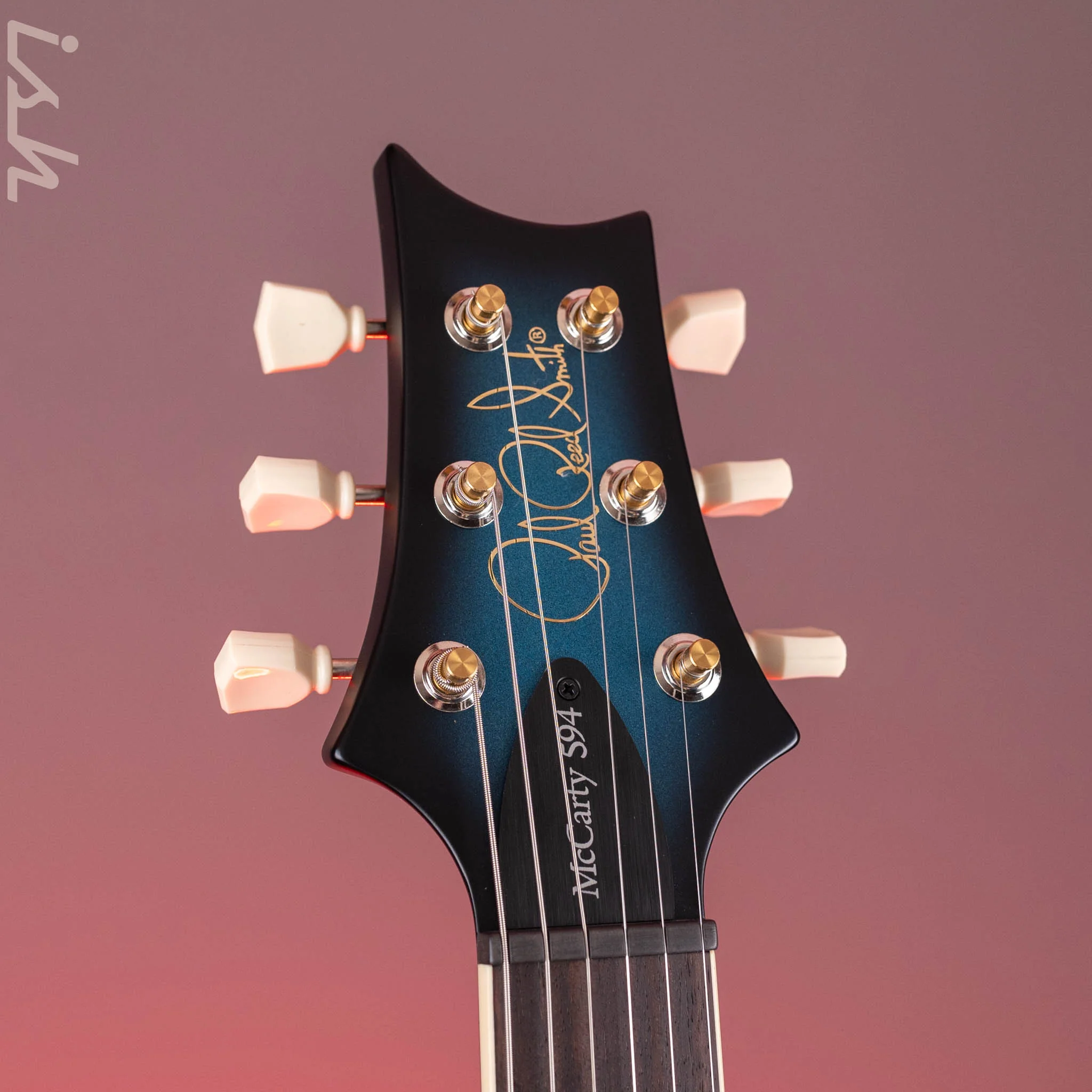 PRS S2 Singlecut McCarty 594 Metallic Blue w/ Black Wrap Burst Satin Demo - Image 7