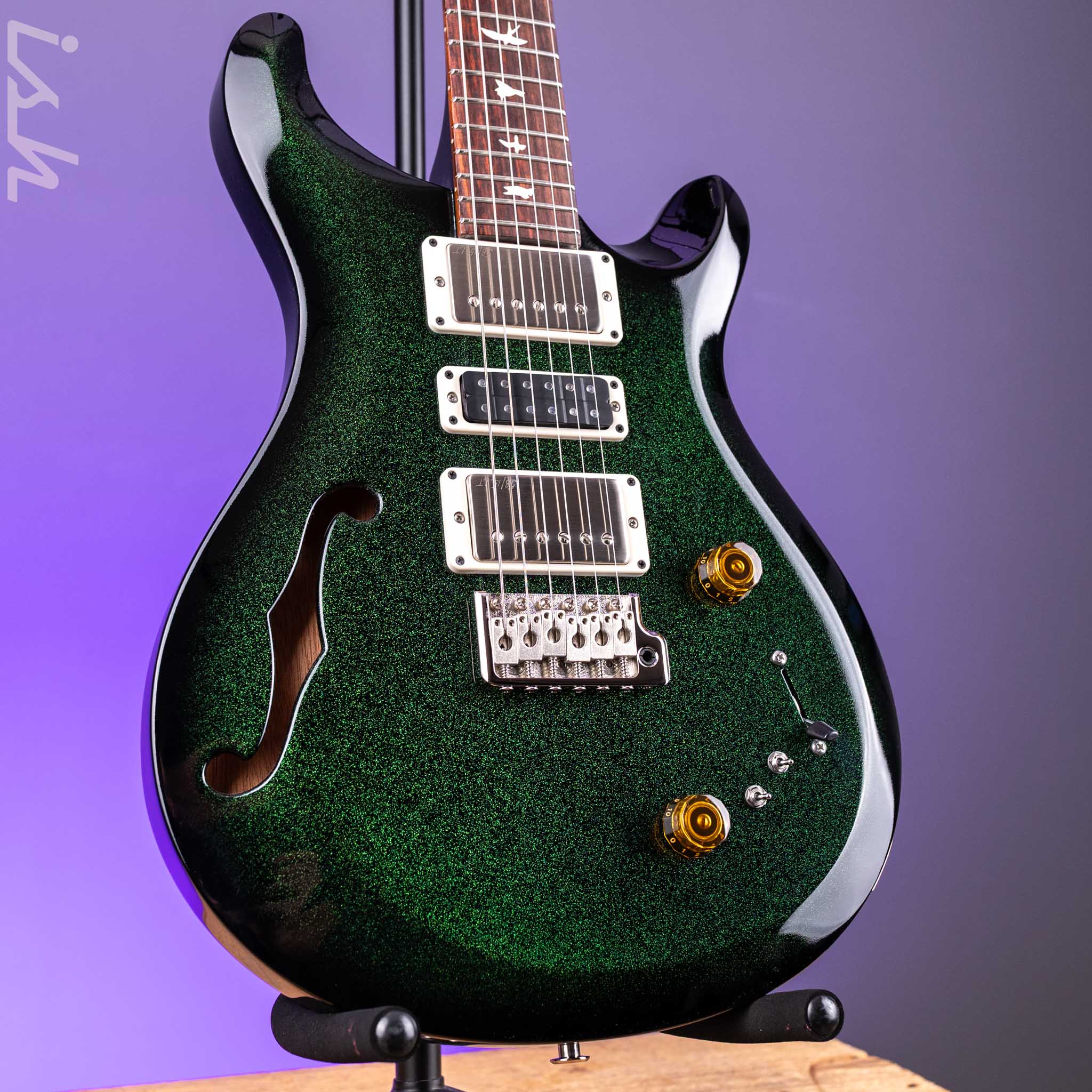 PRS S2 Special Semi-Hollow Green Sparkle Smokeburst Custom Color