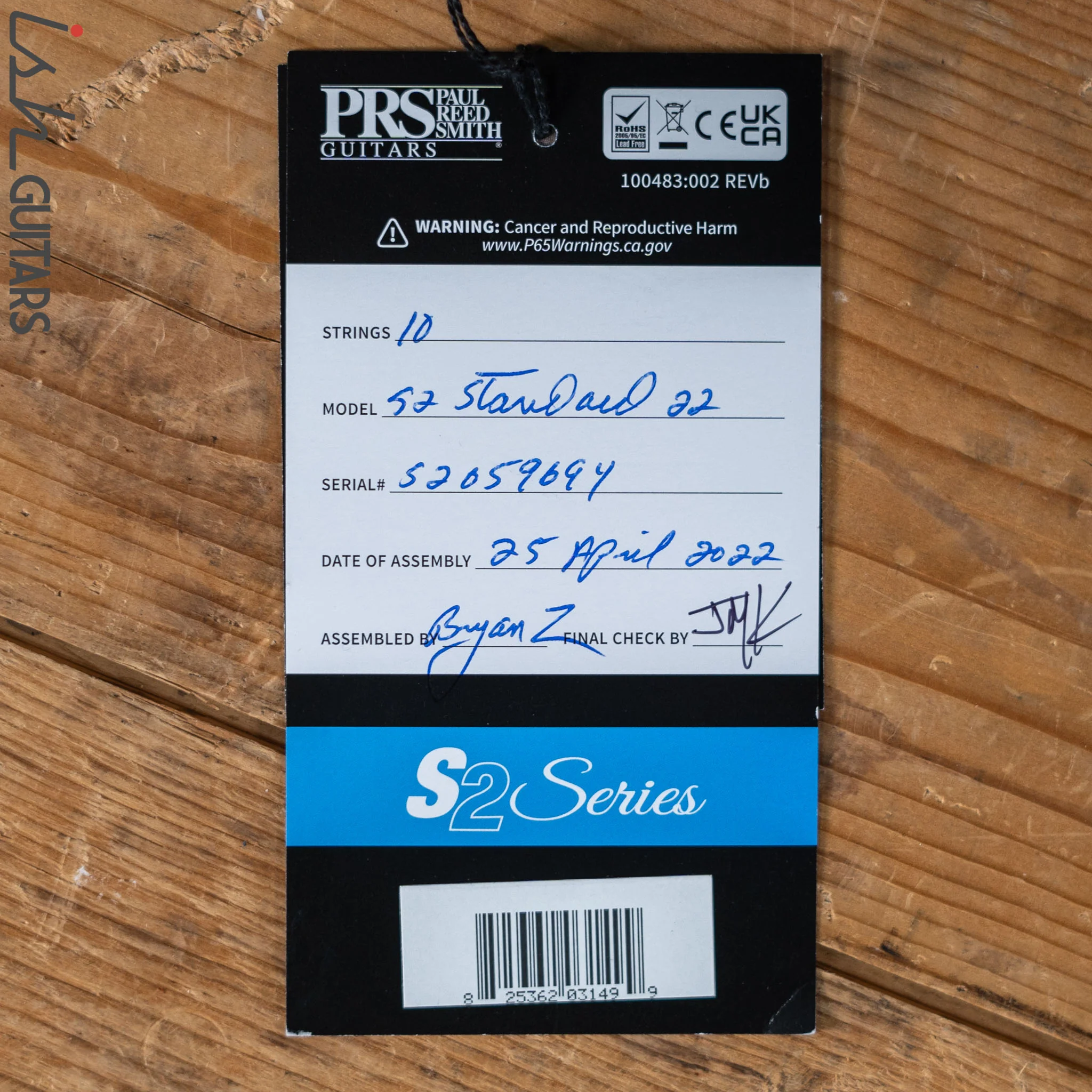 PRS S2 Standard 22 Electric Guitar Satin Vintage Cherry - Image 11