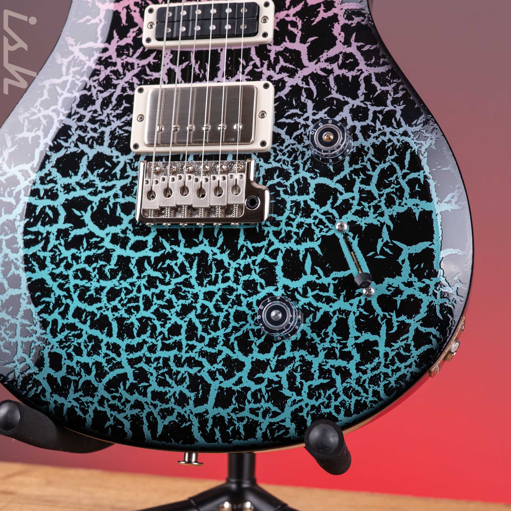 PRS S2 Studio Sprayer's Choice Miami Fade Black Crackle - Image 5