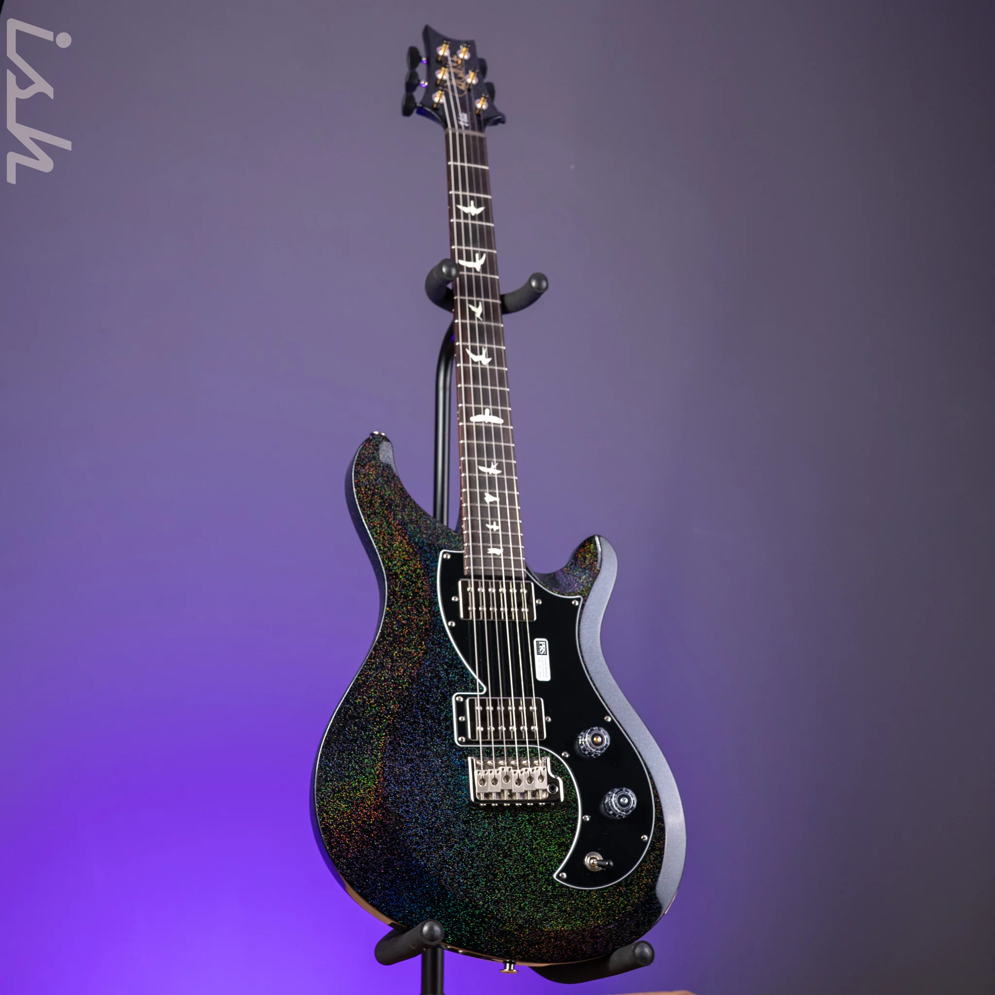PRS S2 Vela HHT Gloss Black Rainbow Holoflake *New Model* - Image 2