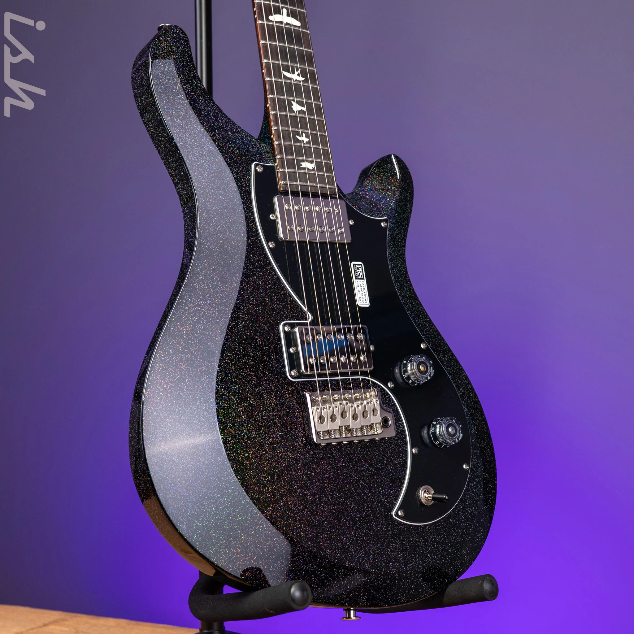 PRS S2 Vela HHT Gloss Black Rainbow Holoflake *New Model* - Image 3