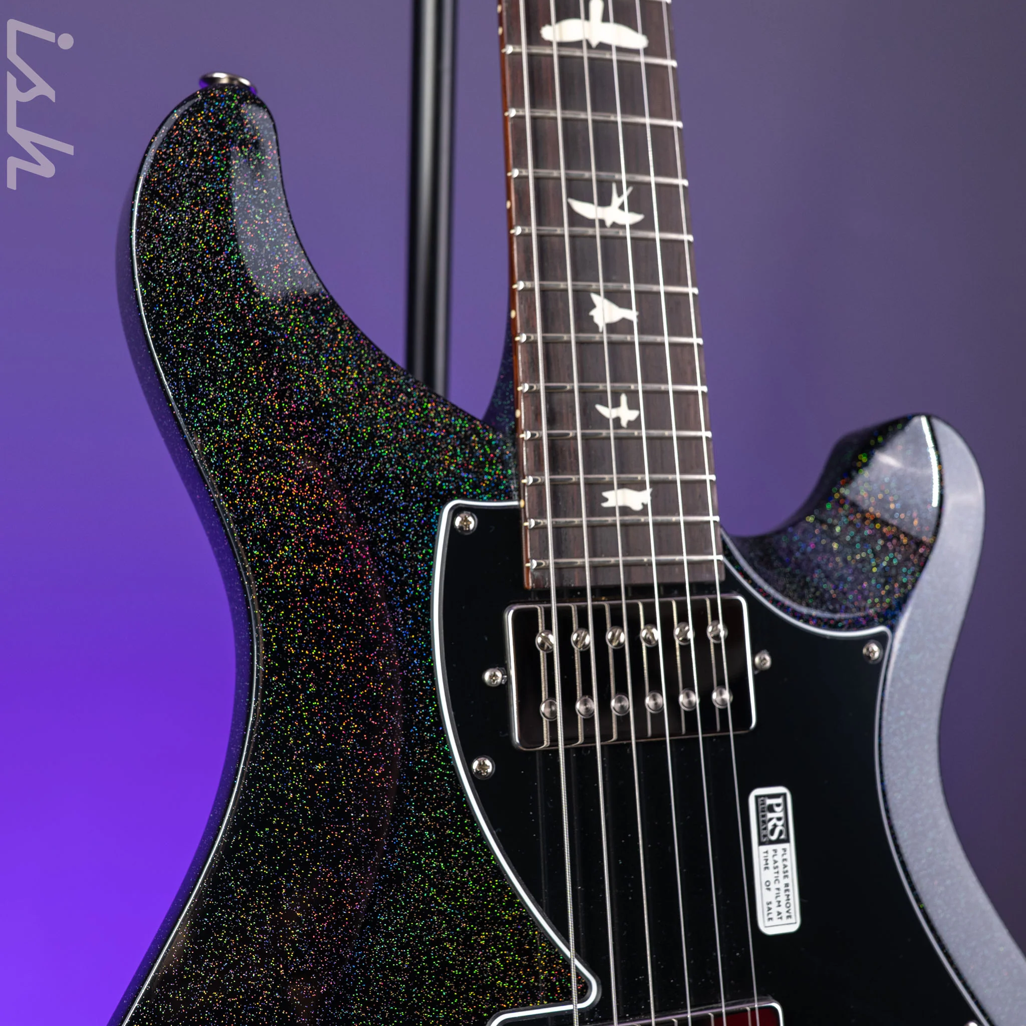 PRS S2 Vela HHT Gloss Black Rainbow Holoflake *New Model* - Image 4