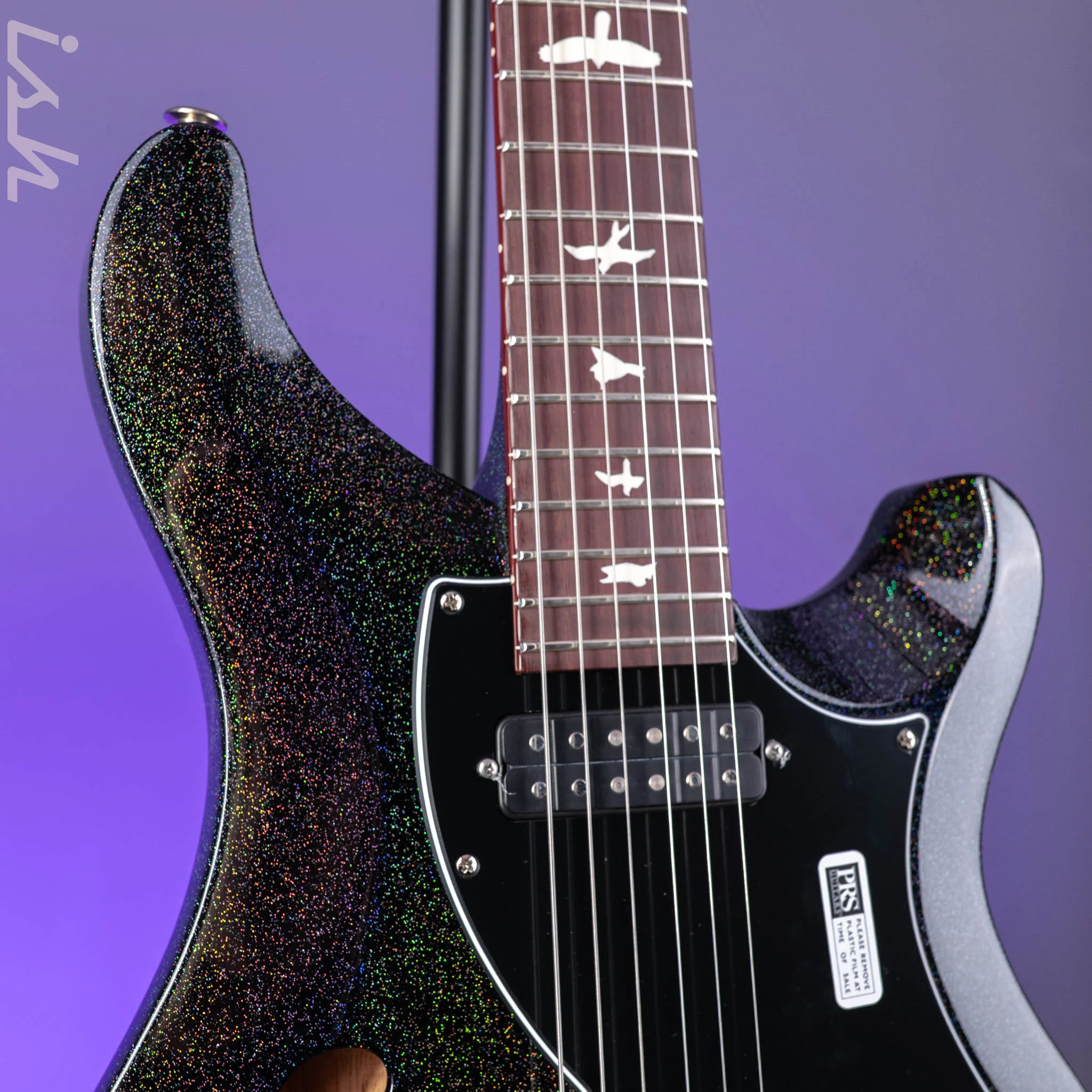 PRS S2 Vela Semi-Hollow Reclaimed Black Rainbow Hollowflake Limited Edition - Image 5