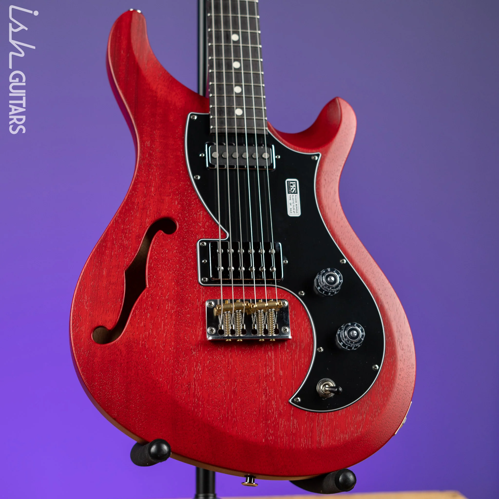 PRS S2 Vela Semi-Hollow Satin Vintage Cherry