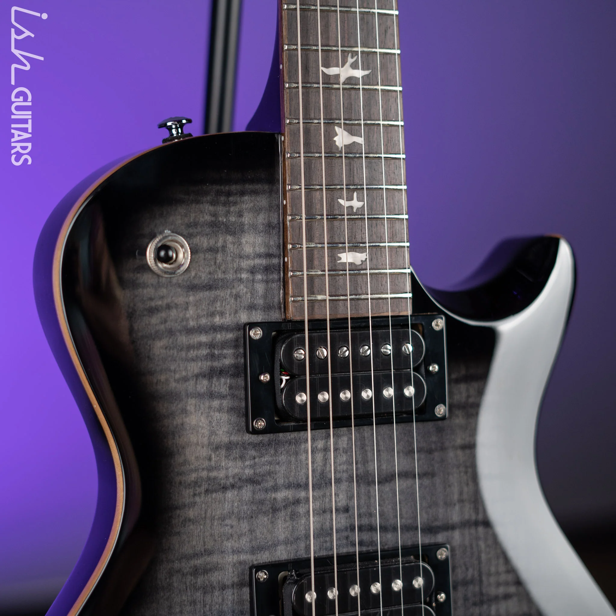 PRS SE 245 Electric Guitar Charcoal Burst - Image 3