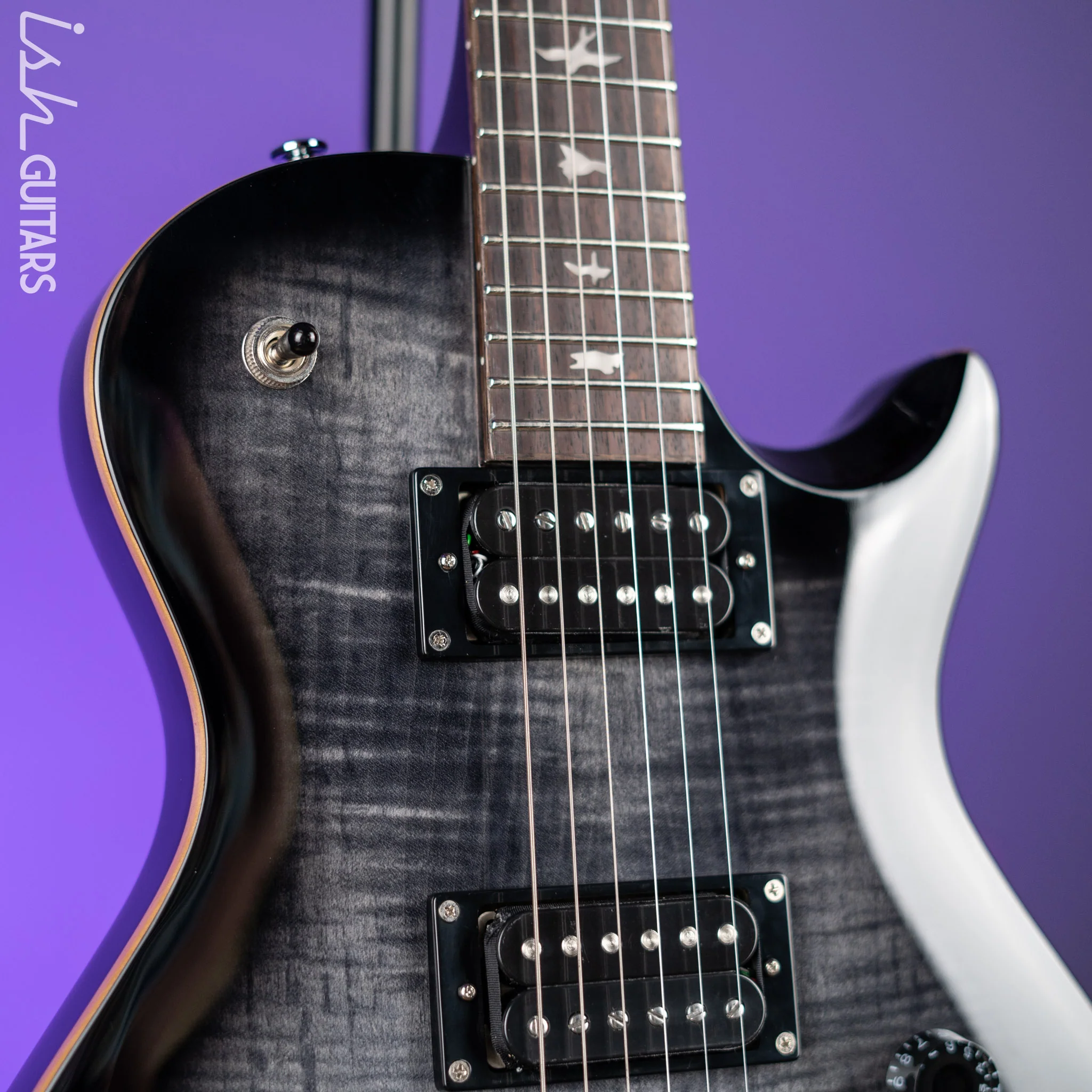 PRS SE 245 Electric Guitar Charcoal Burst - Image 3