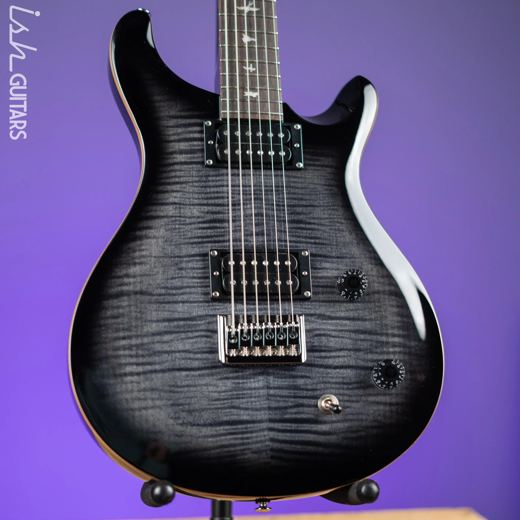 PRS SE 277 Baritone Electric Guitar Charcoal Burst