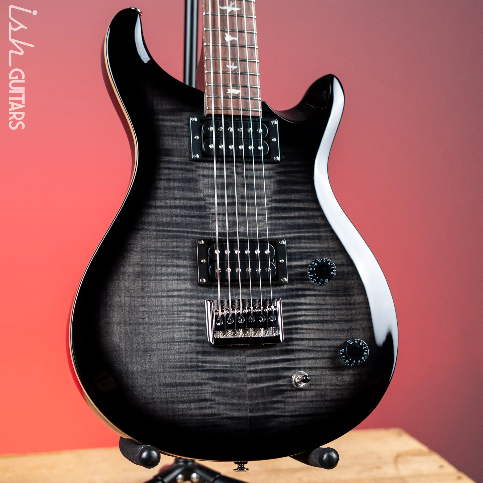 PRS SE 277 Baritone Electric Guitar Charcoal Burst