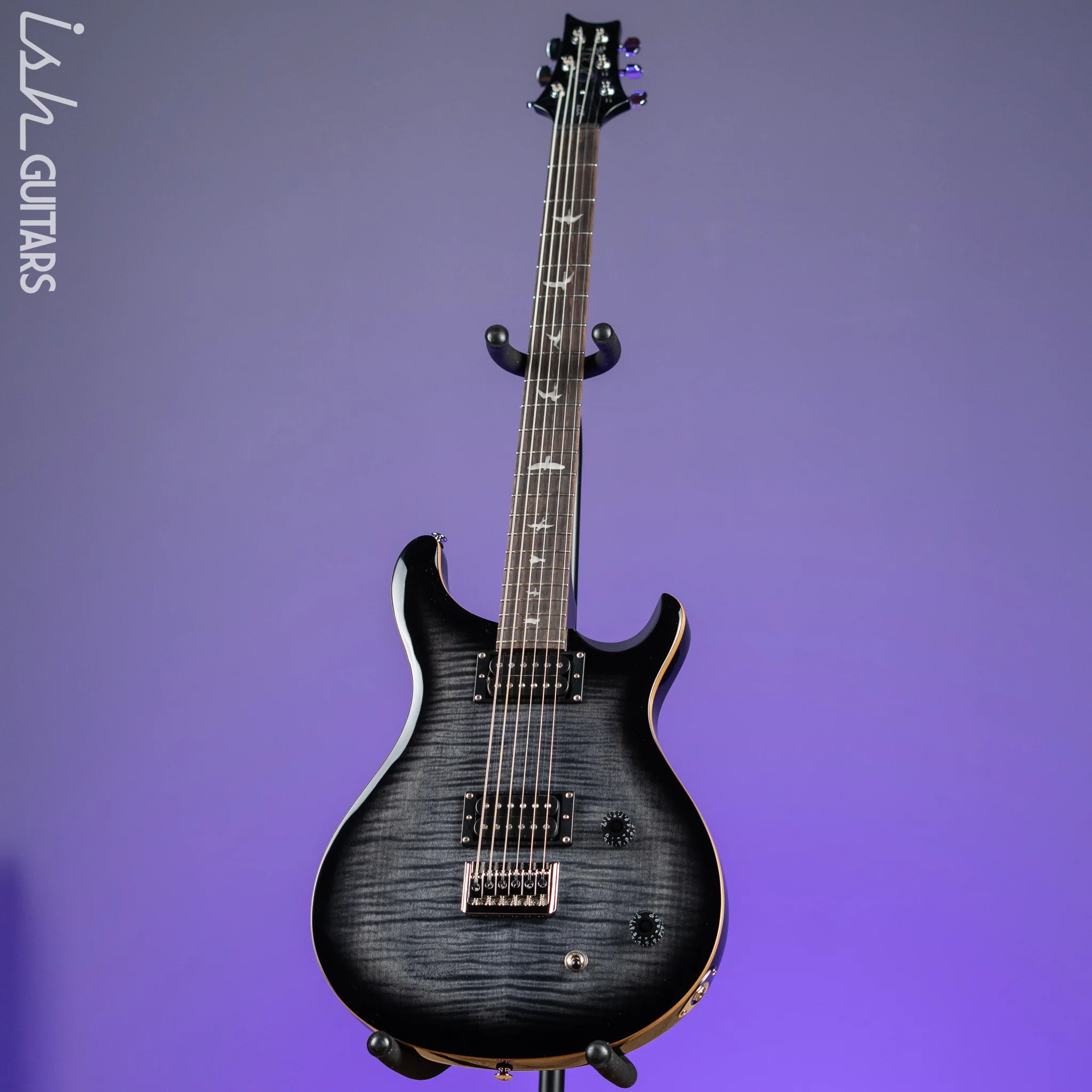PRS SE 277 Baritone Electric Guitar Charcoal Burst - Image 2