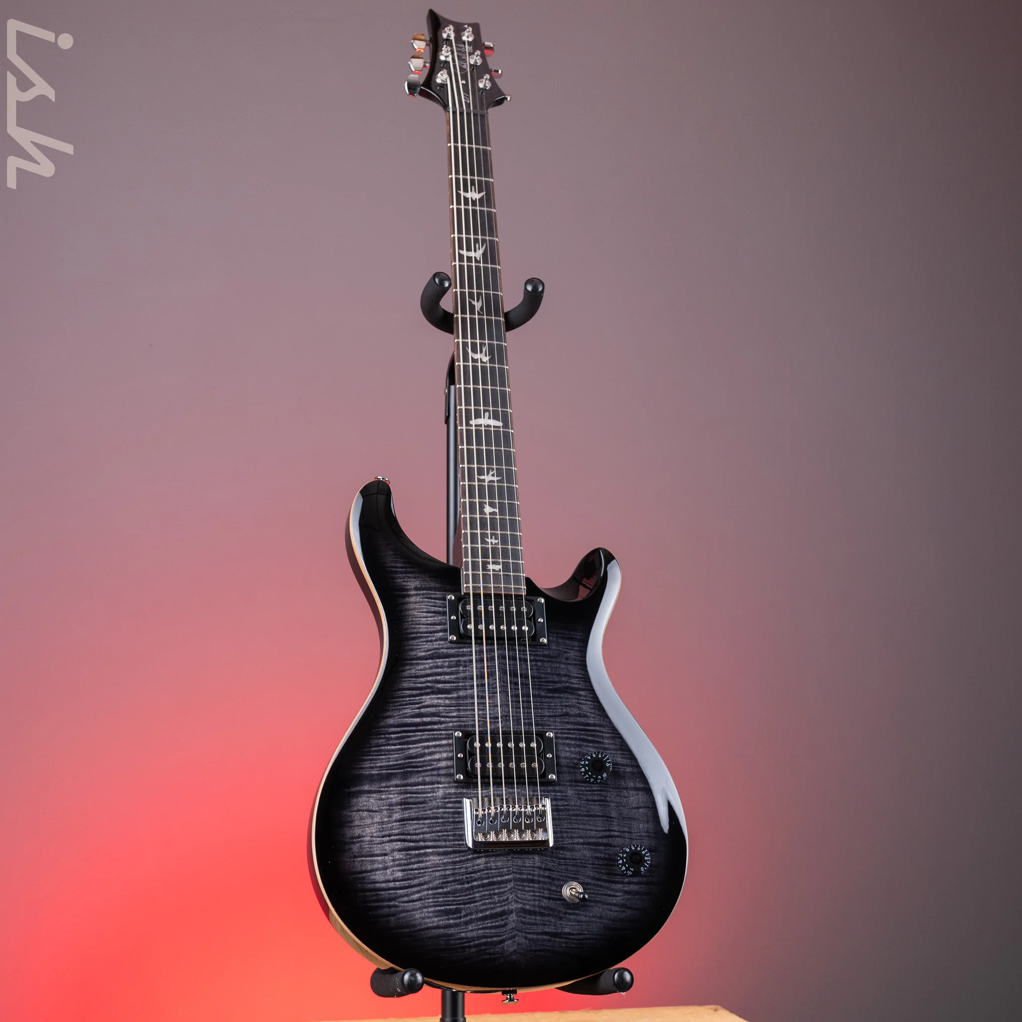 PRS SE 277 Baritone Electric Guitar Charcoal Burst - Image 2