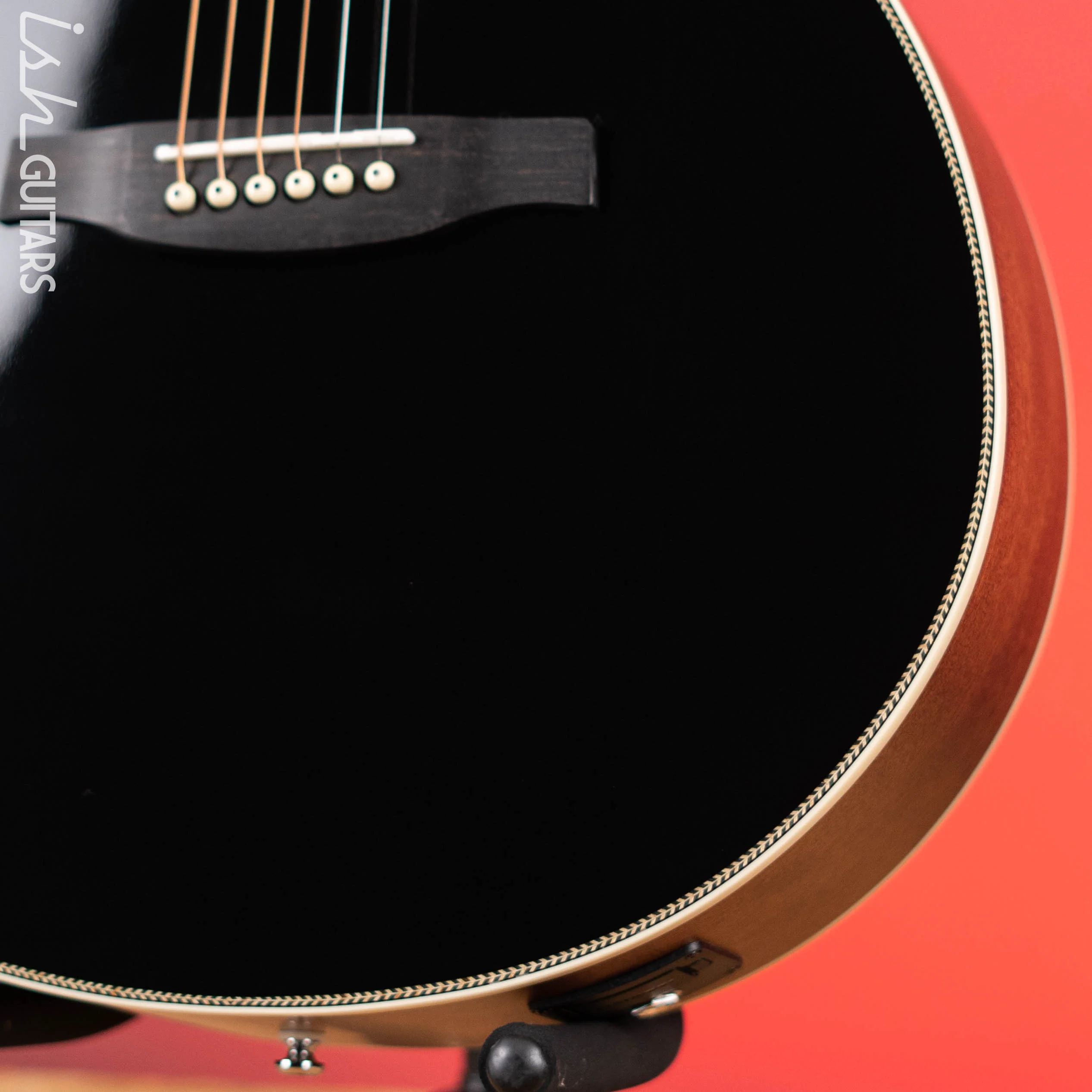 PRS SE A20E Angelus Gloss Black Top Acoustic Guitar - Image 4