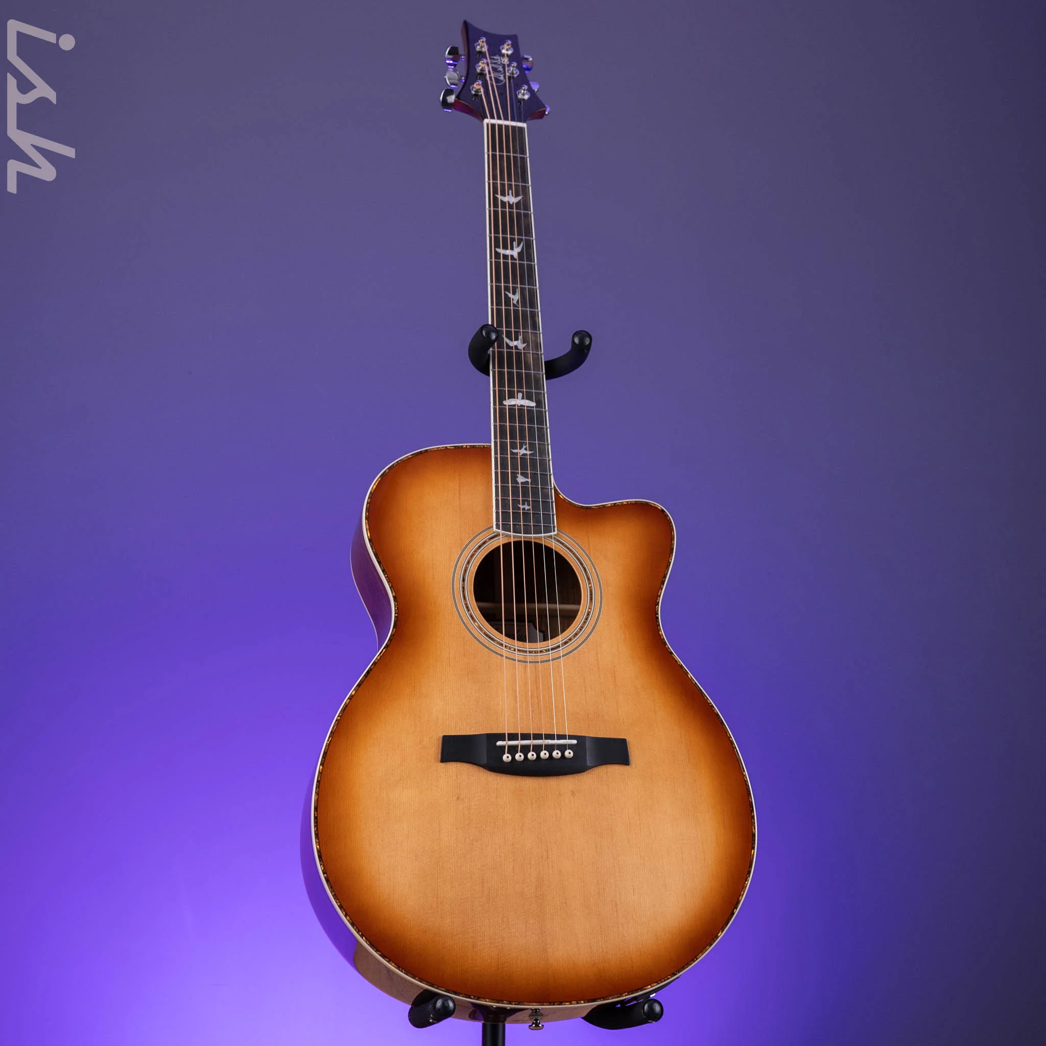 PRS SE A40 Angelus Acoustic-Electric Guitar Tobacco Sunburst - Image 2
