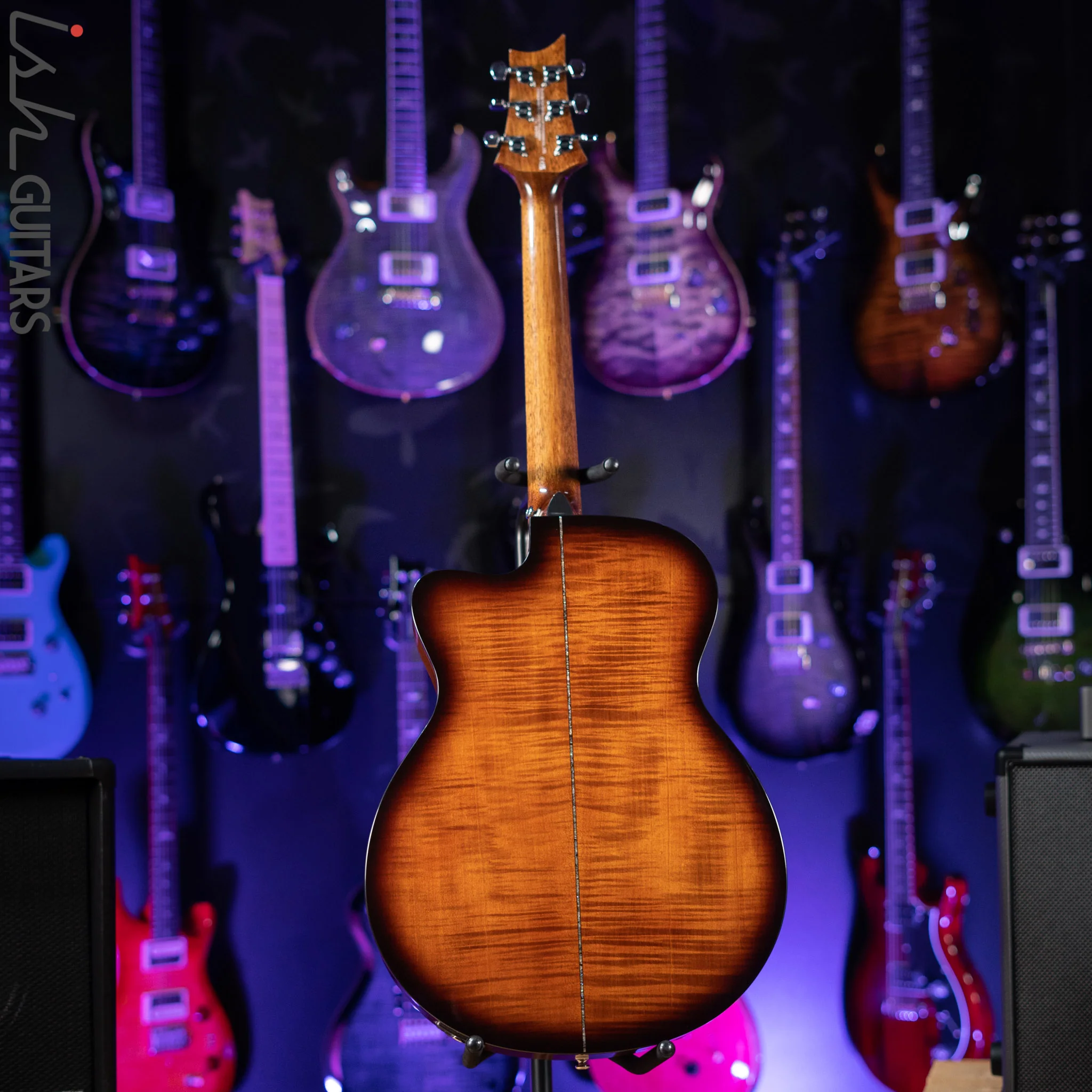 PRS SE A50E Angelus Acoustic-Electric Guitar Black Gold - Image 8