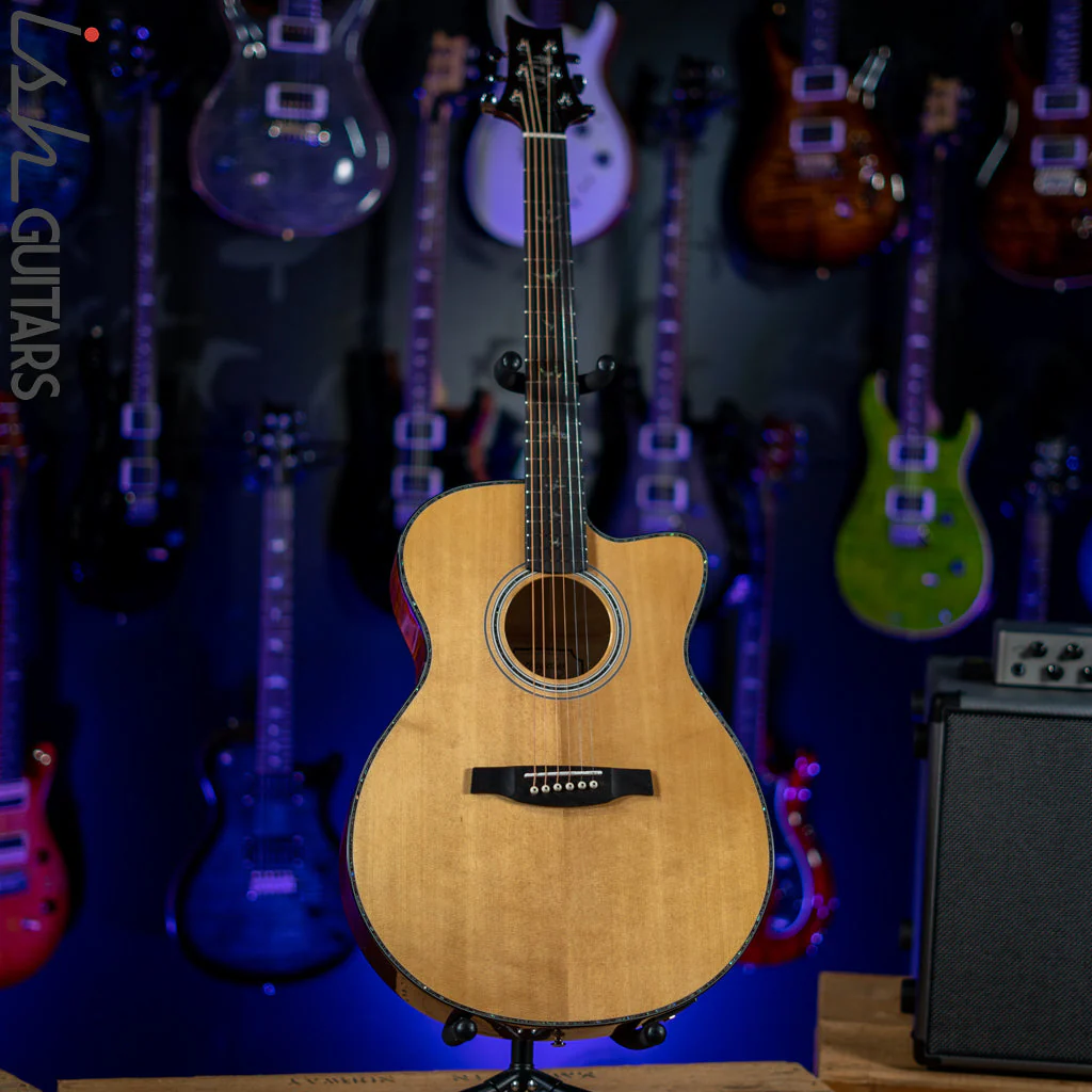 PRS SE A50E Angelus Acoustic-Electric Guitar Black Gold - Image 2