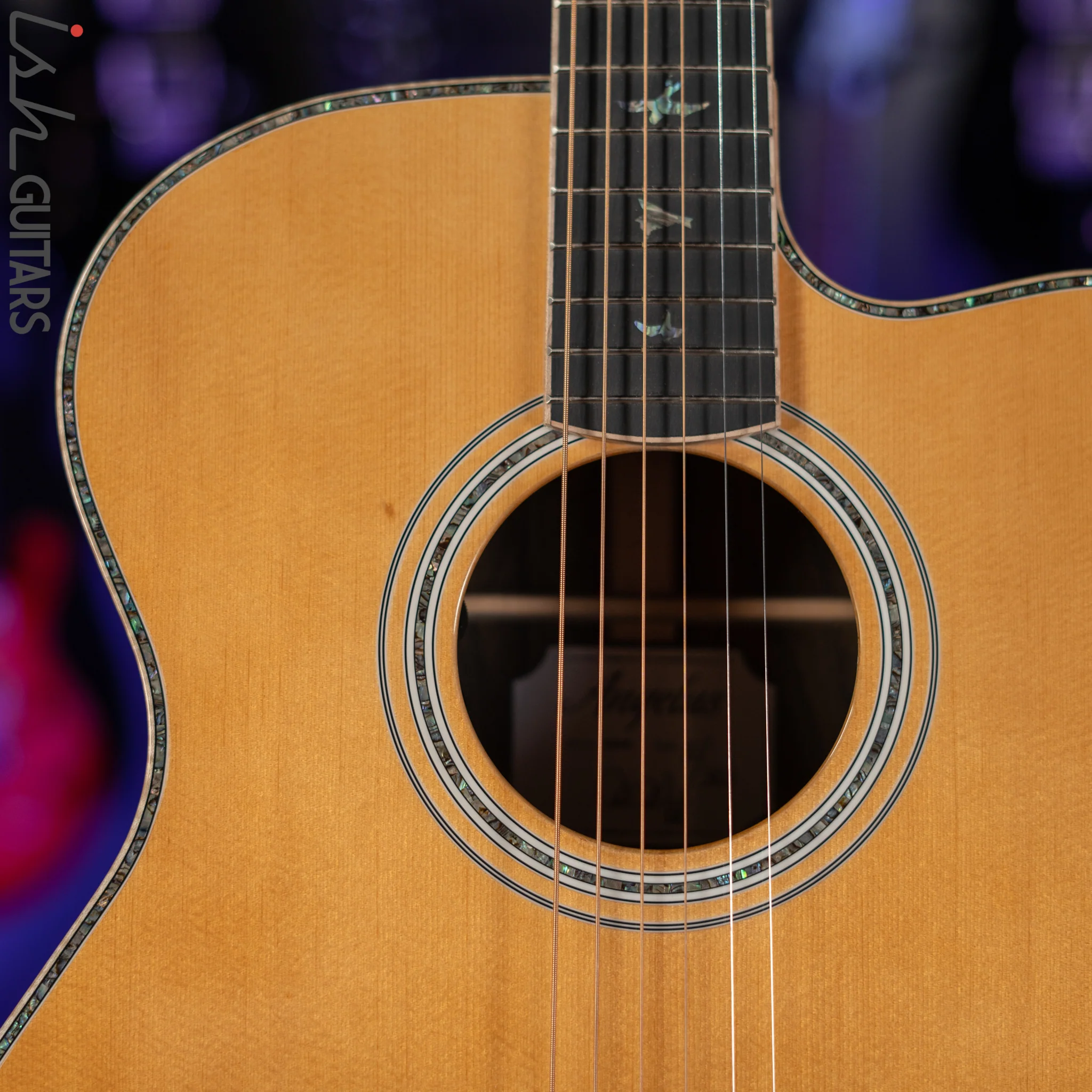 PRS SE A60E Angelus Acoustic Electric Guitar Ziricote - Image 4