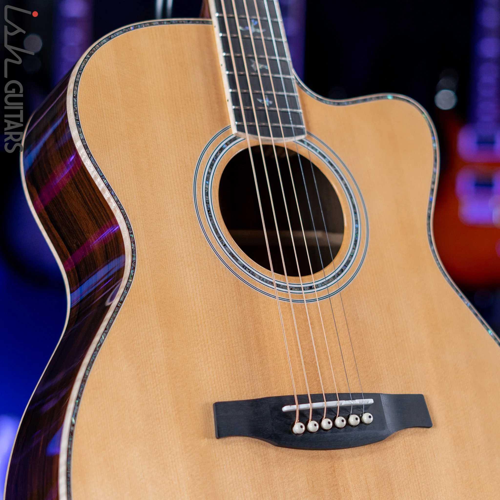 PRS SE A60E Angelus Acoustic Electric Guitar Ziricote Demo - Image 4