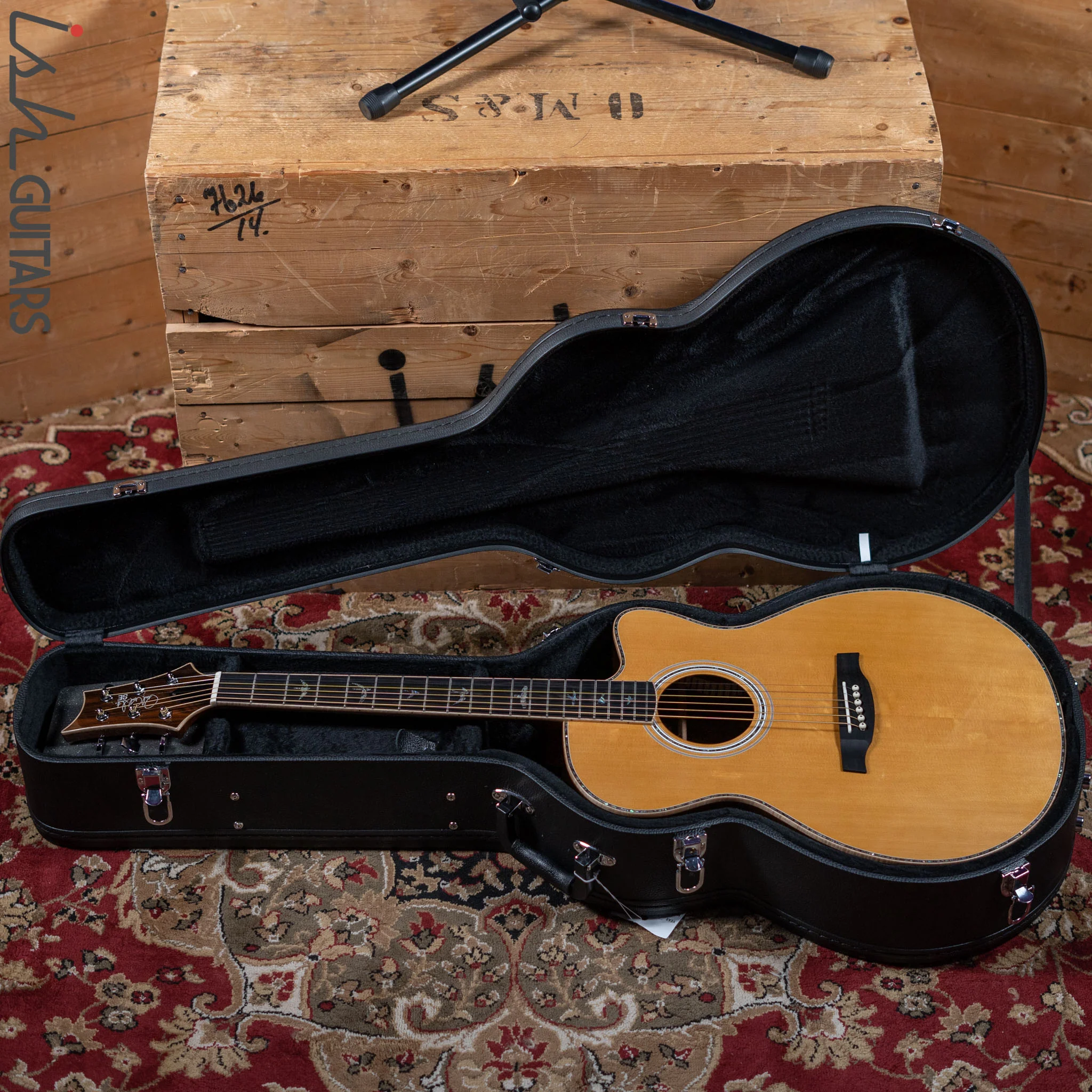 PRS SE A60E Angelus Acoustic Electric Guitar Ziricote - Image 13