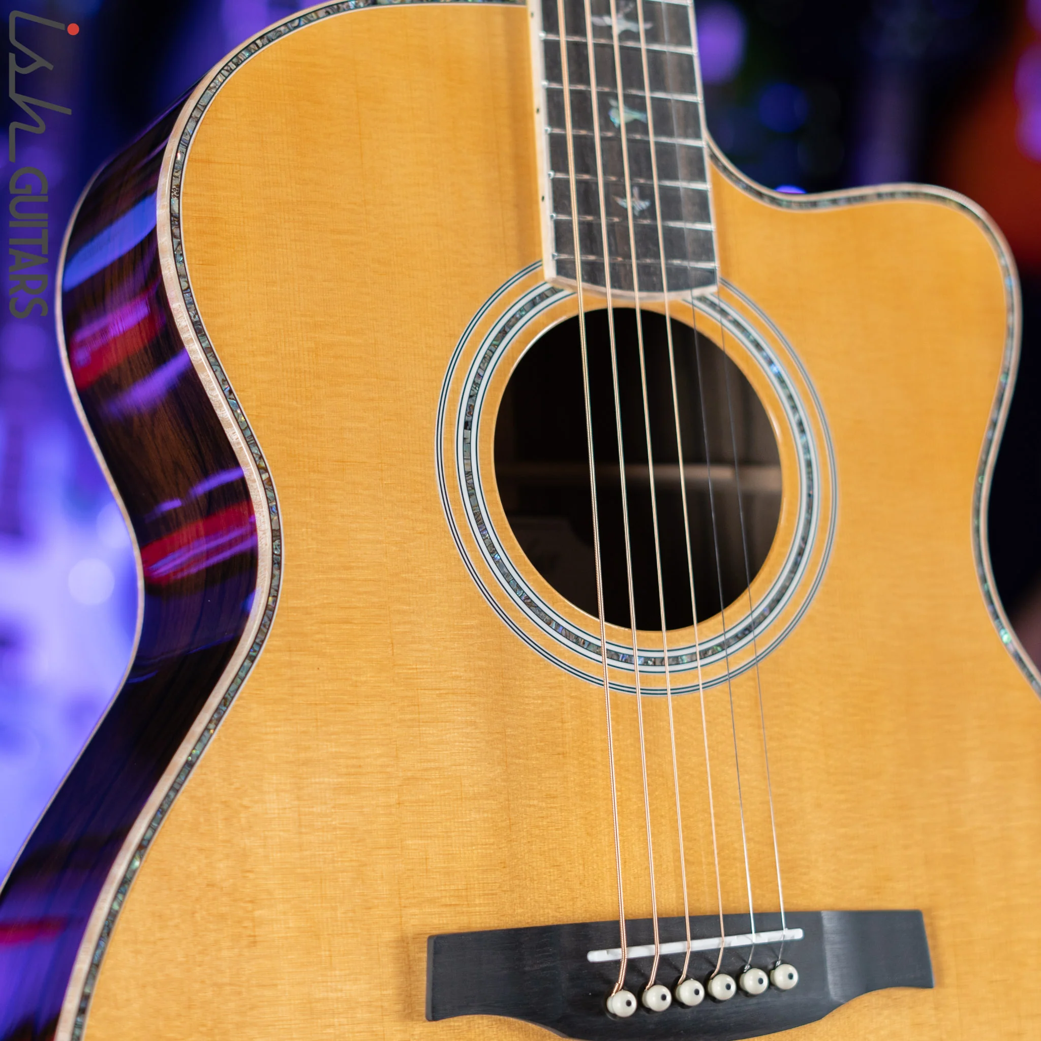 PRS SE A60E Angelus Acoustic Electric Guitar Ziricote Demo - Image 4