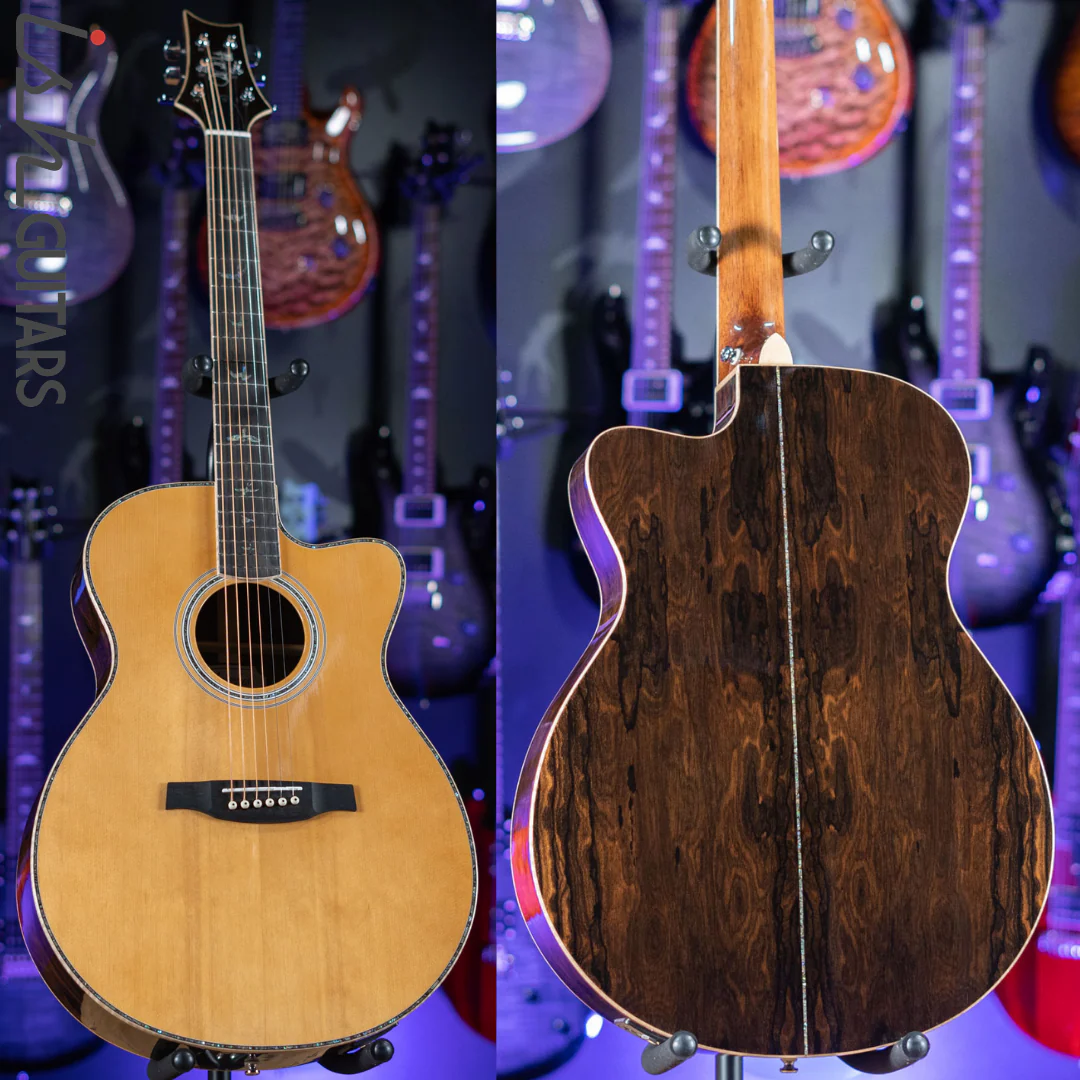 PRS SE A60E Angelus Acoustic Electric Guitar Ziricote Demo