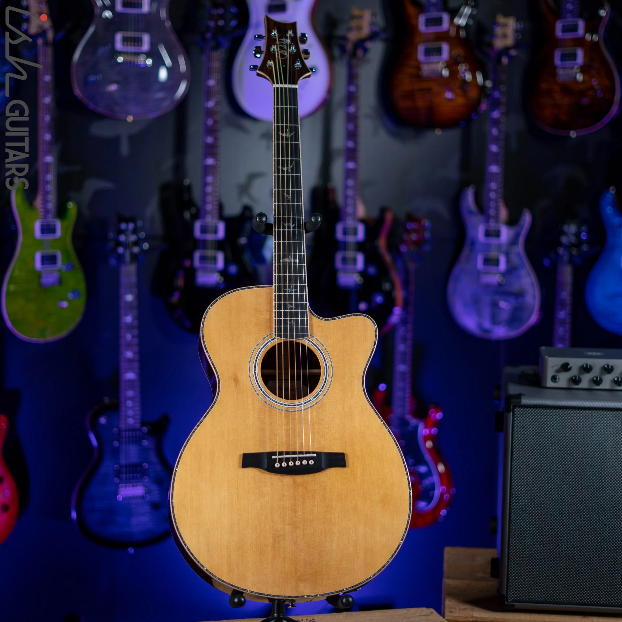 PRS SE A60E Angelus Acoustic Electric Guitar Ziricote Excellent Condition - Image 3