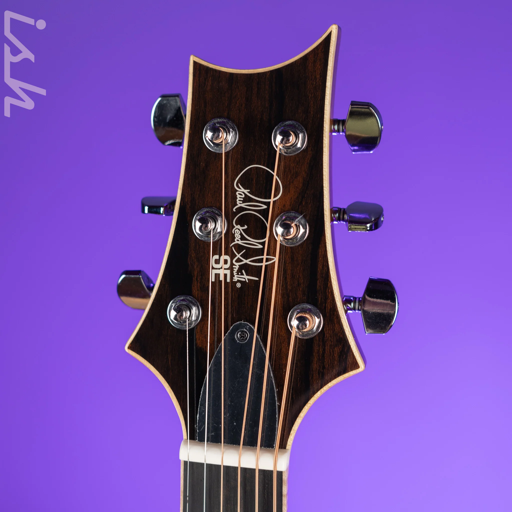 PRS SE AL60E Left Handed Acoustic-Electric Guitar Natural Demo - Image 5
