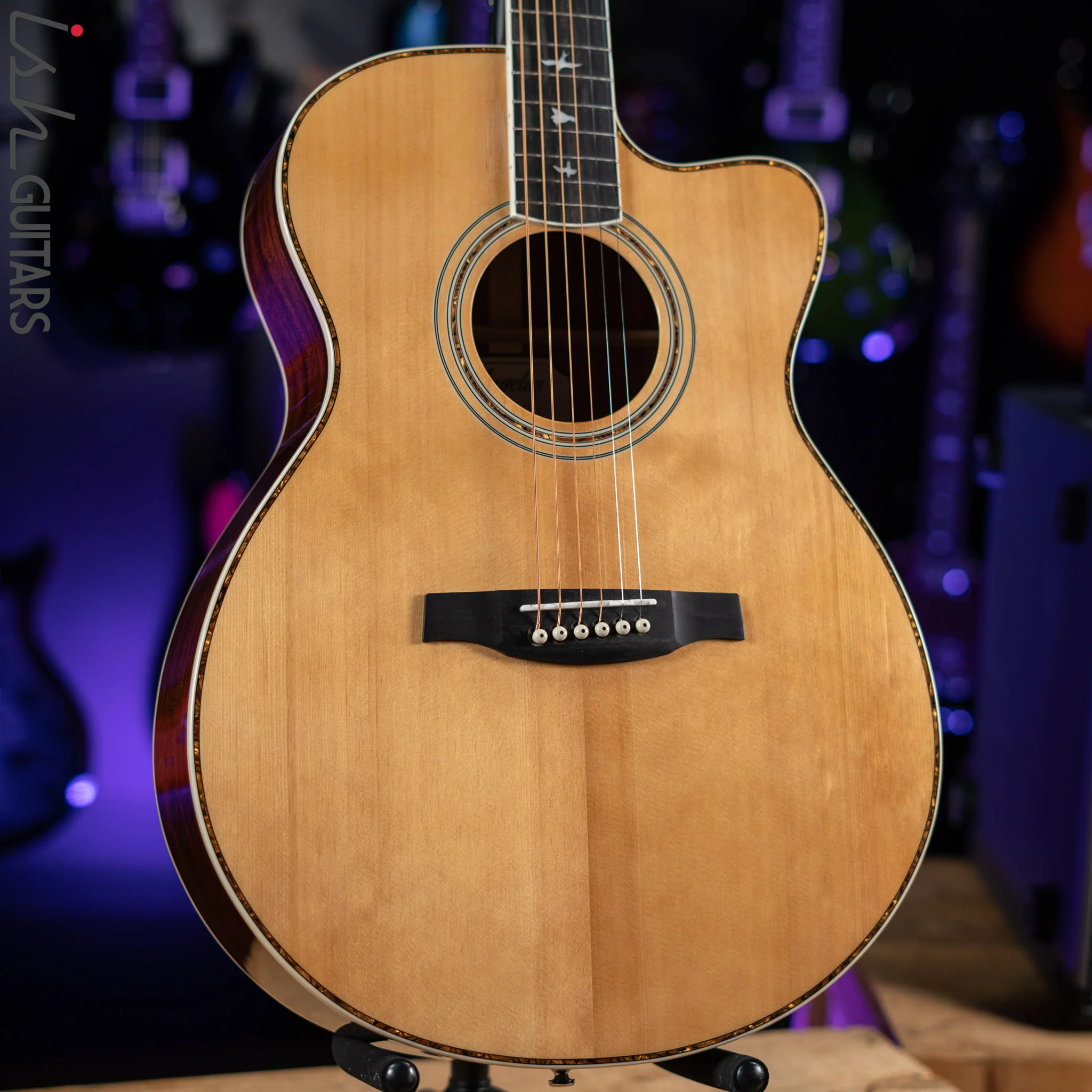 PRS SE Angelus A40E Acoustic Electric Guitar Natural Demo - Image 2