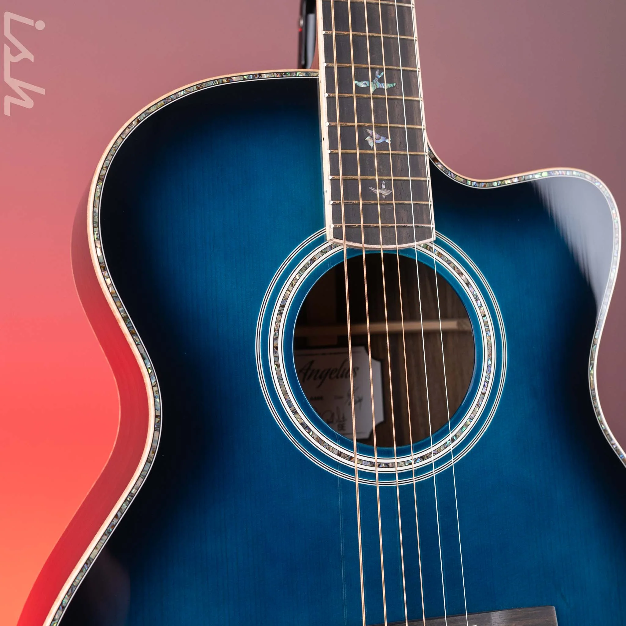 PRS SE Angelus A60E Acoustic-Electric Guitar Cobalt Blue Burst *2025 Release!* - Image 3