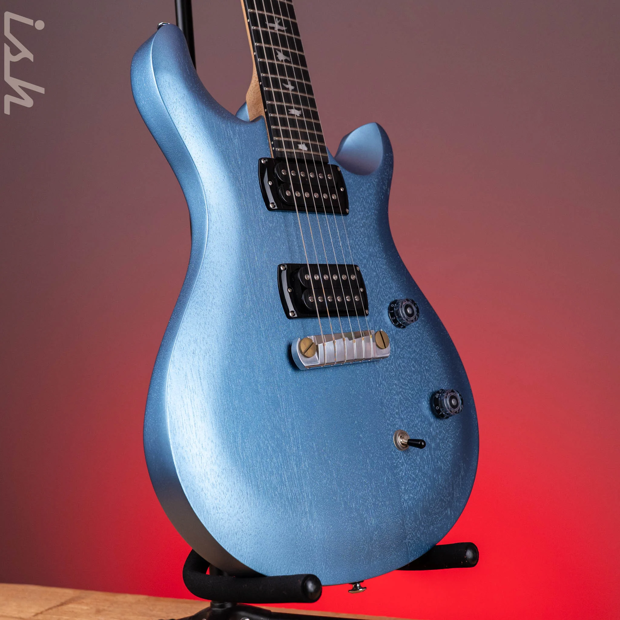 PRS SE CE 24 Standard Stoptail Satin Ice Blue Metallic - Image 3