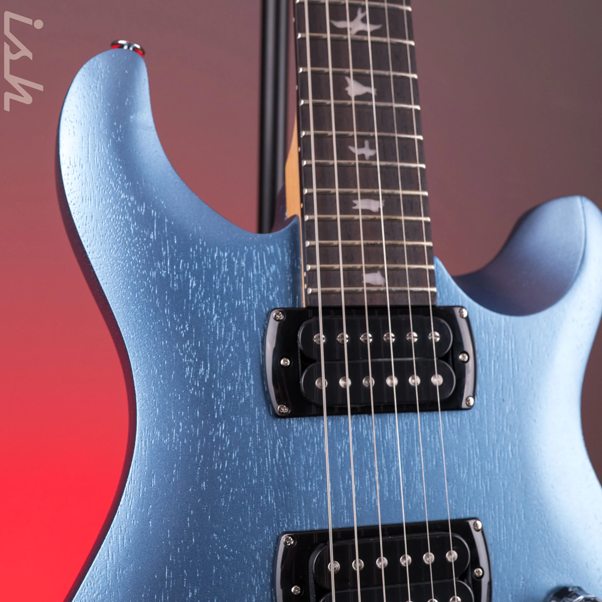 PRS SE CE 24 Standard Stoptail Satin Ice Blue Metallic - Image 4