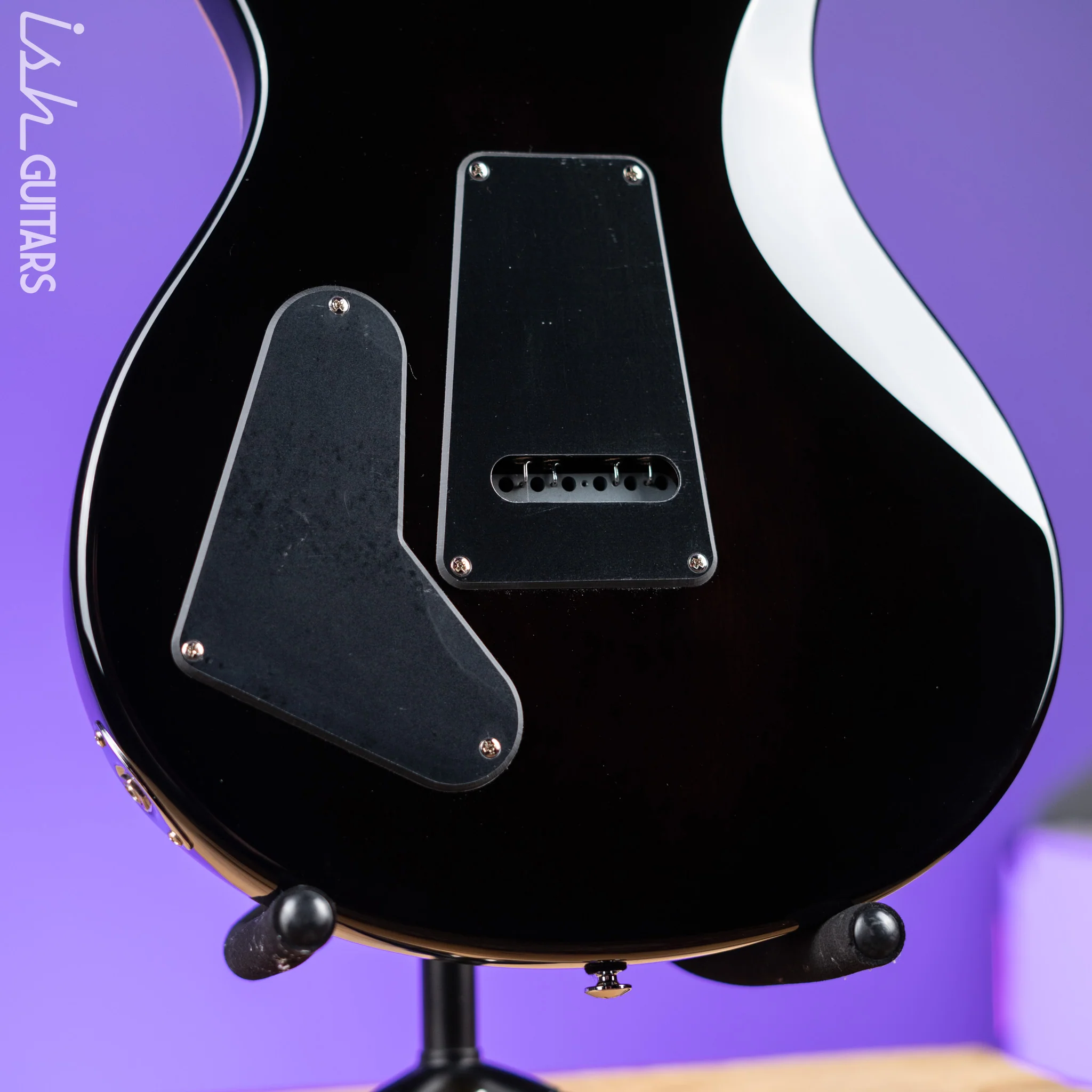 PRS SE Custom 22 Semi-Hollow Black Gold Sunburst - Image 9