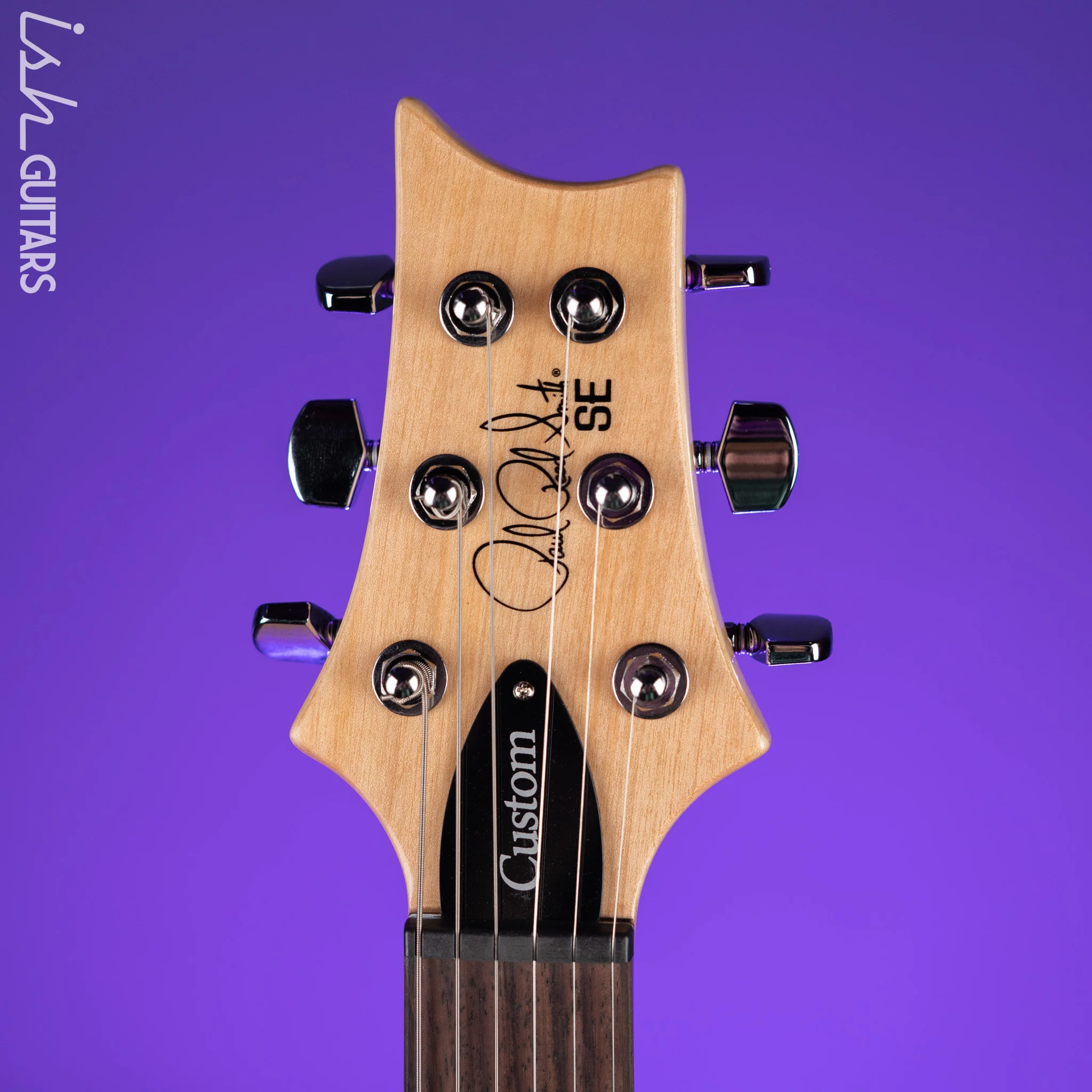PRS SE Custom 22 Semi-Hollow Electric Guitar Santana Yellow - Image 5