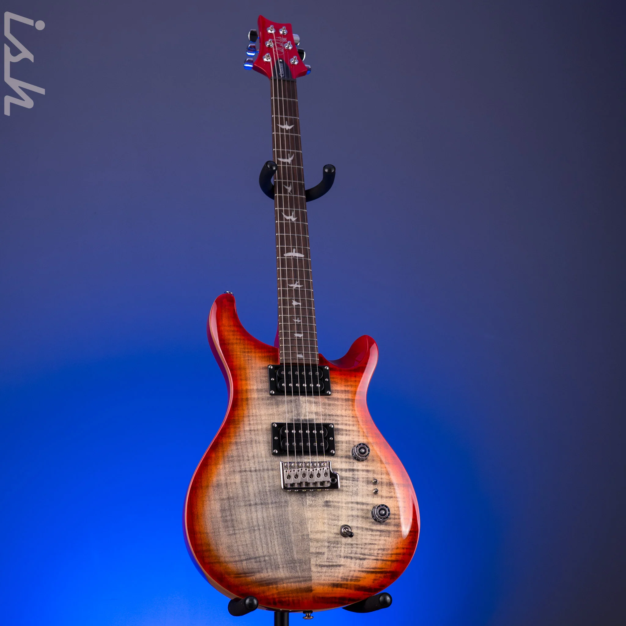 PRS SE Custom 24-08 Charcoal Cherry Burst - Image 2