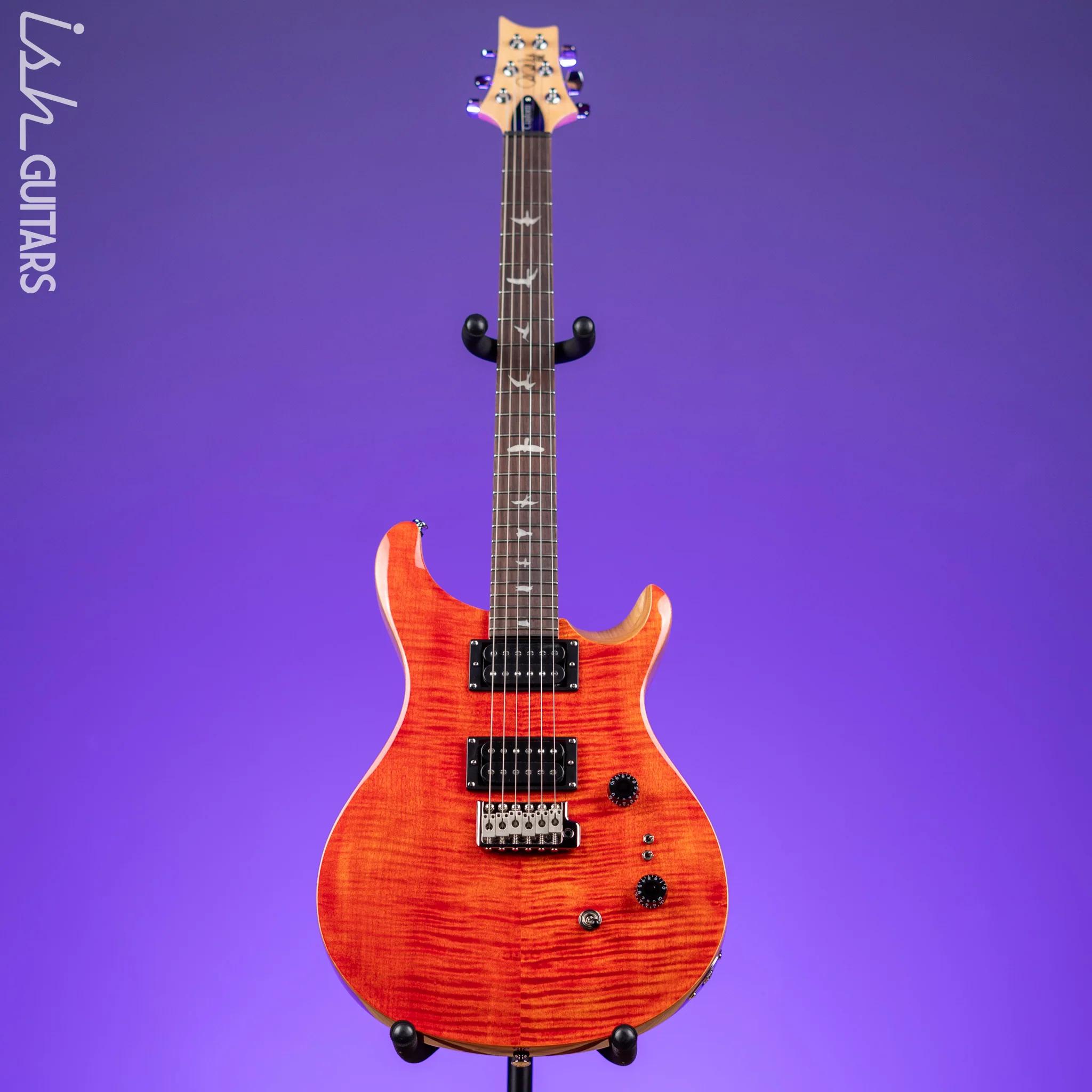 PRS SE Custom 24-08 Electric Guitar Blood Orange - Image 2