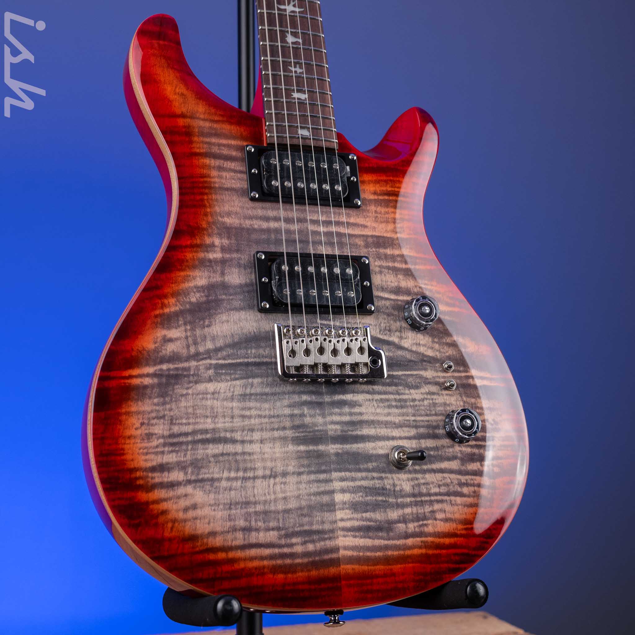 PRS SE Custom 24-08 Electric Guitar Charcoal Cherry Burst *2025 Release!*