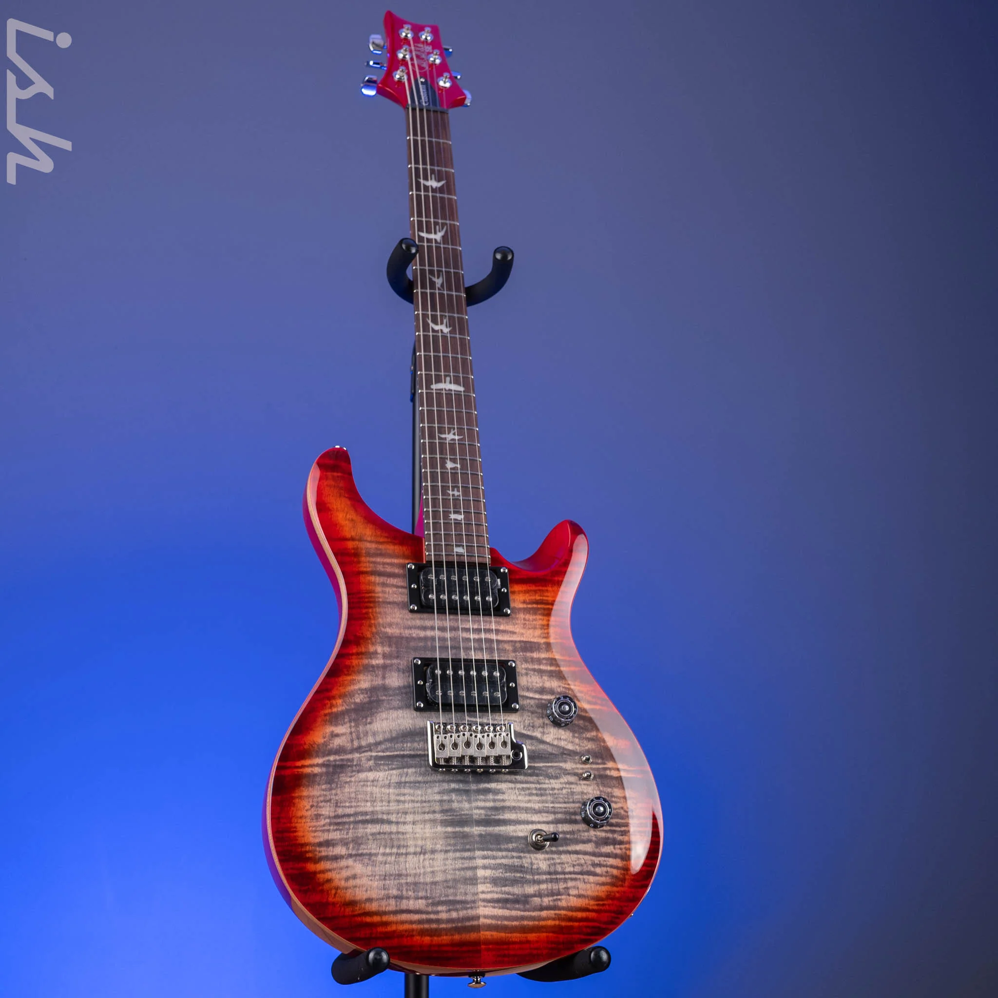 PRS SE Custom 24-08 Electric Guitar Charcoal Cherry Burst *2025 Release!* - Image 2