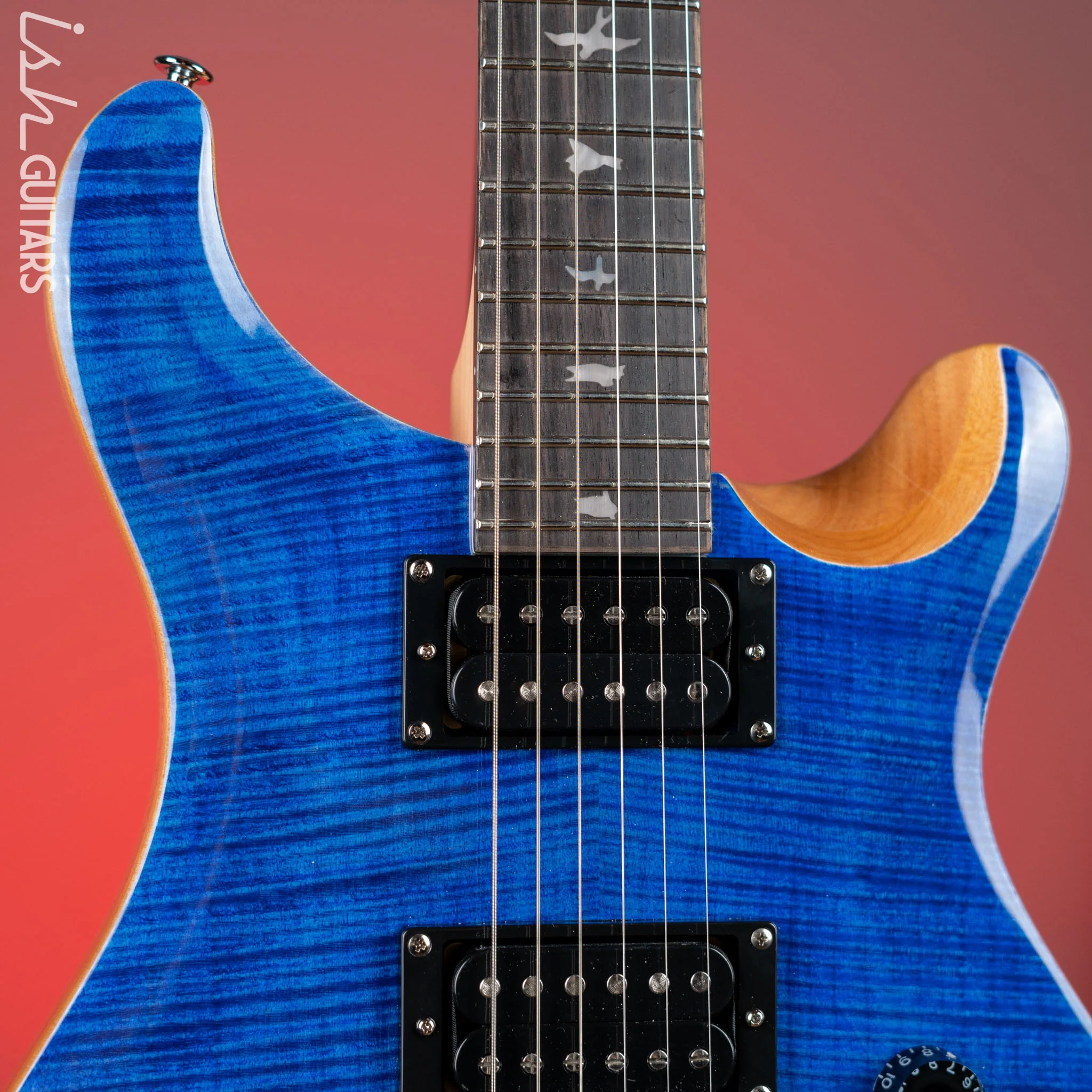 PRS SE Custom 24-08 Electric Guitar Faded Blue - Image 3