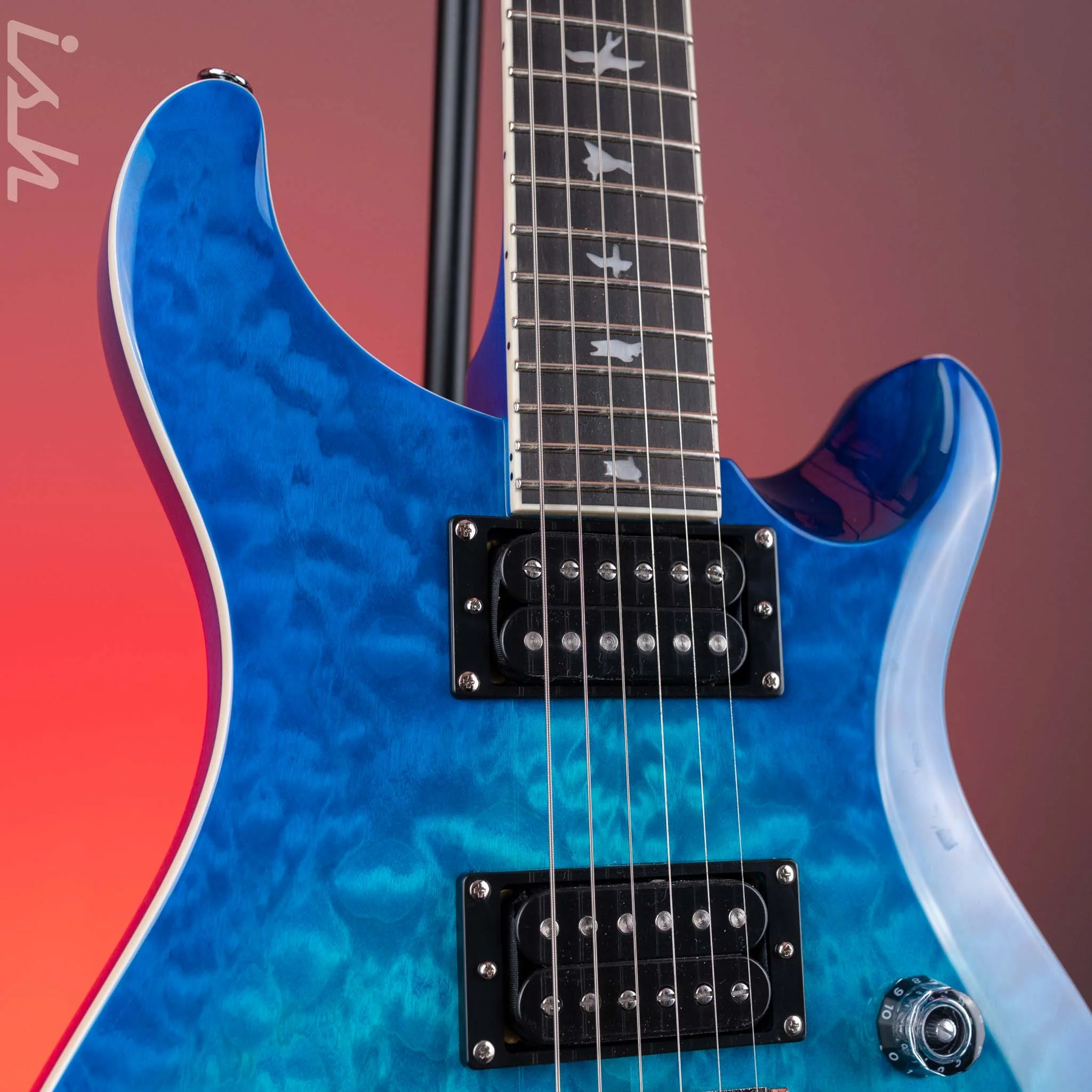 PRS SE Custom 24-08 Electric Guitar Quilt Lake Blue *2025 Release!* - Image 3