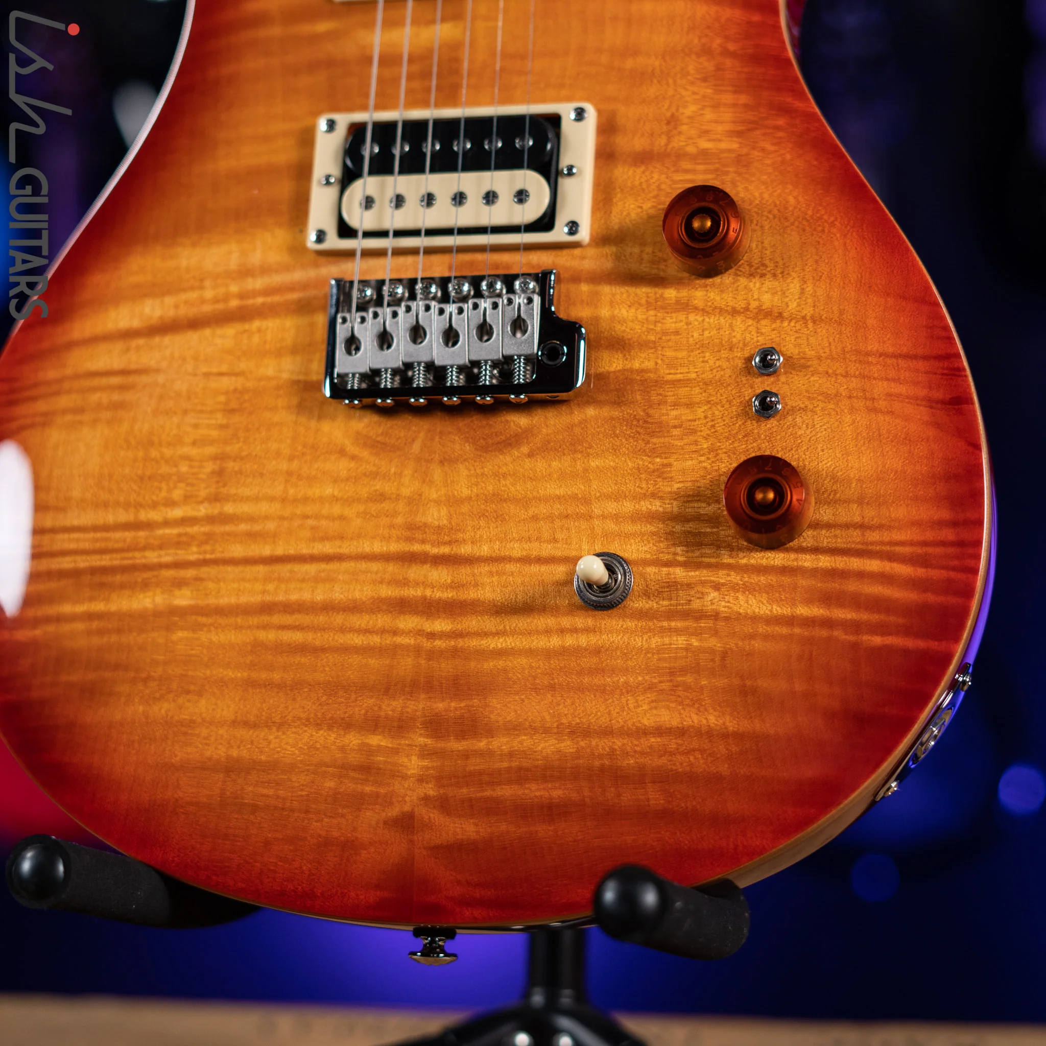 PRS SE Custom 24-08 Electric Guitar Vintage Sunburst - Image 4